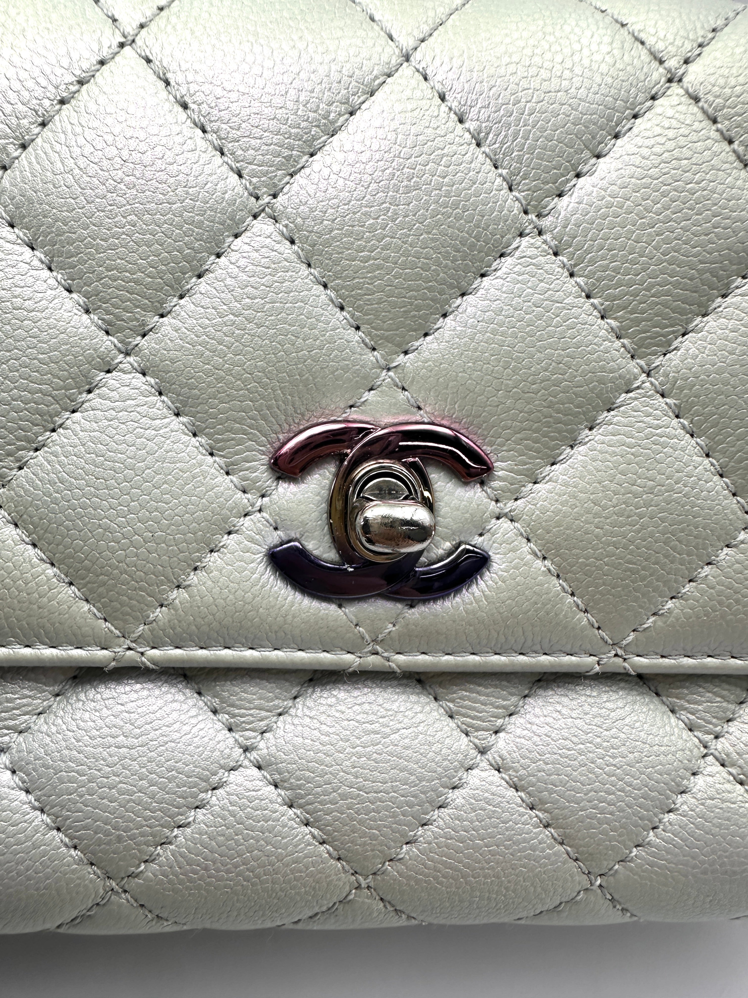 Chanel CoCo Handle Iridescent Quilted Leather Small Size Shoulder Bag(EU***C2) CC2548