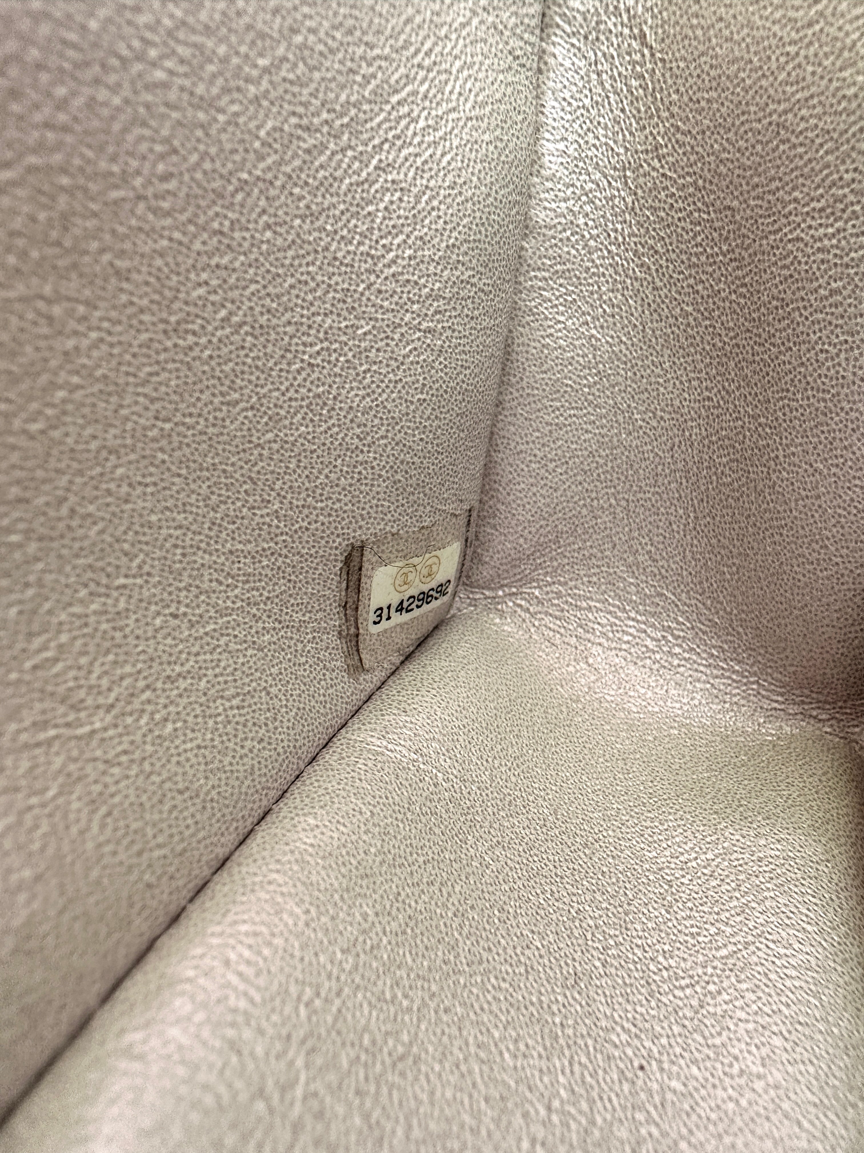 Chanel White Quilted Leather Top Handle Flap Bag(31***92) CC2549