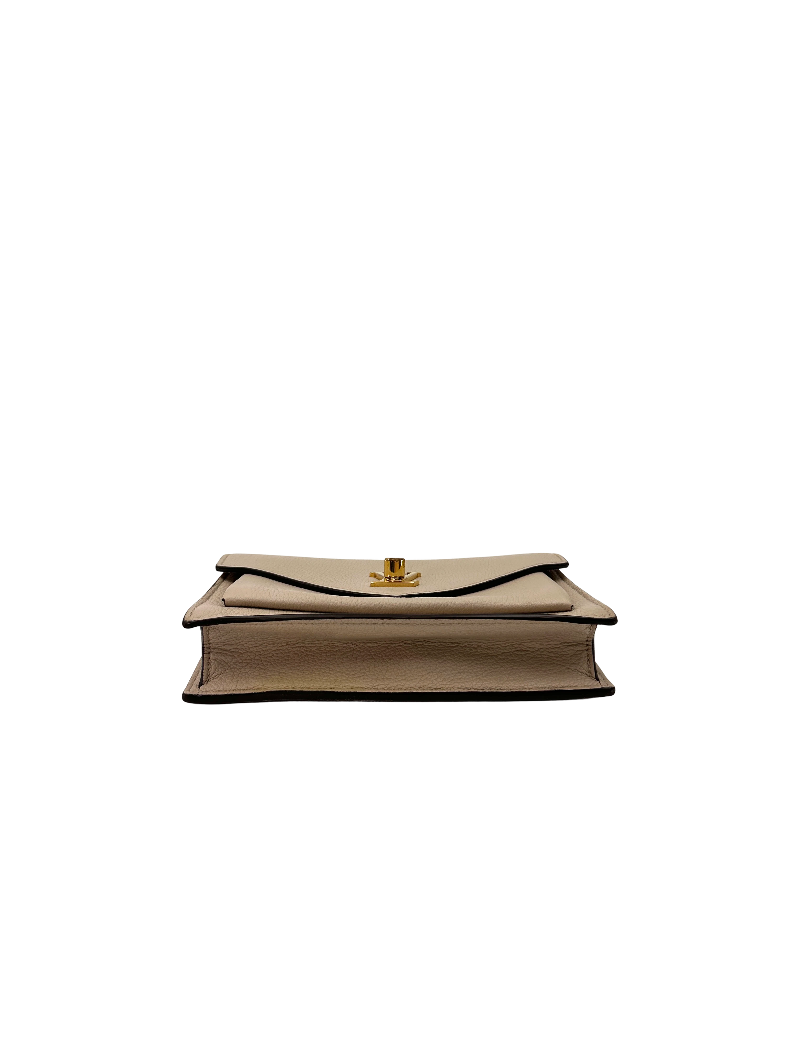 Louis Vuitton Lockme Beige Leather Shoulder Bag LV3326