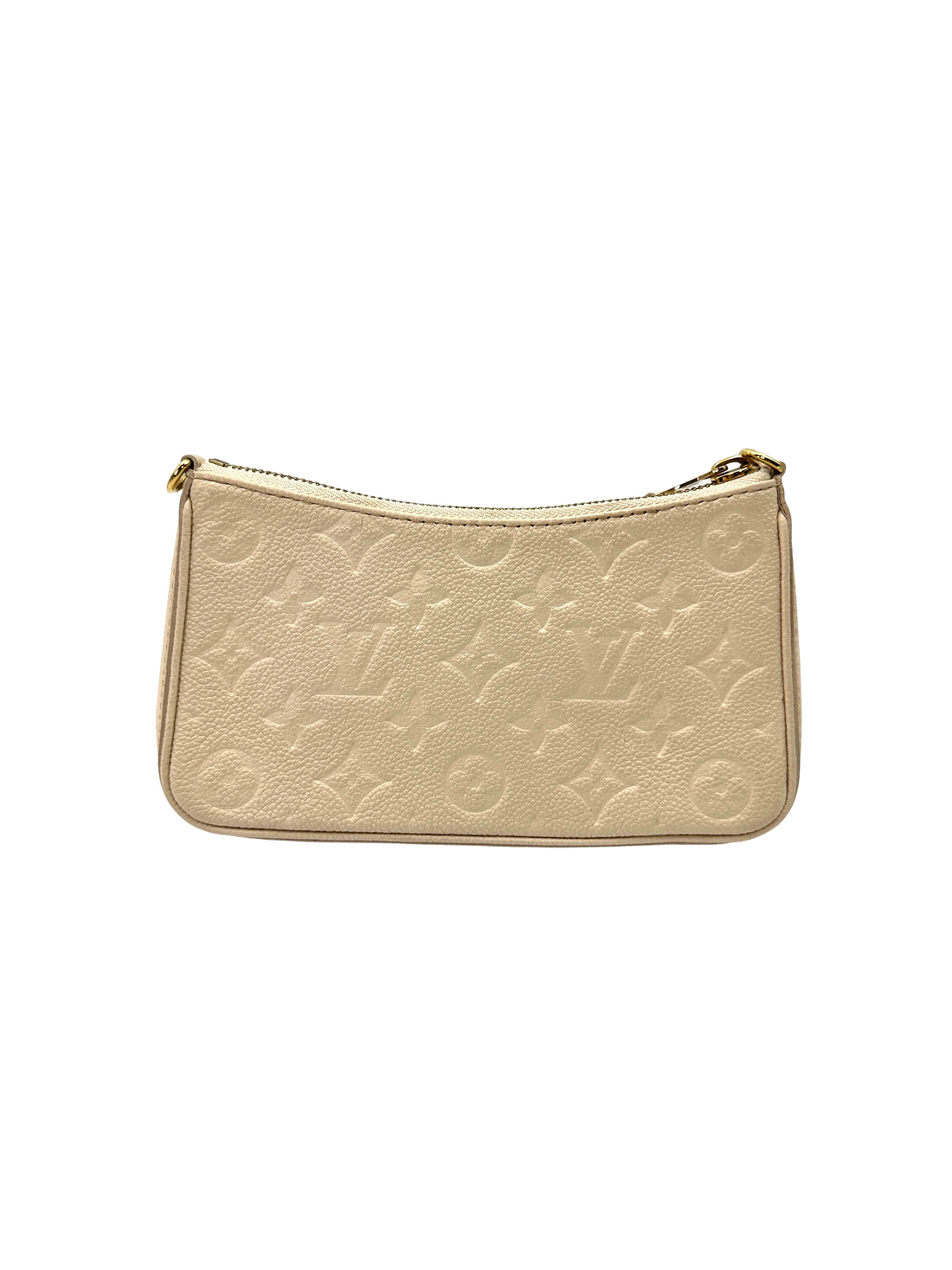Louis Vuitton Easy Pouch On Strap White Monogram Empreinte Leather Pouch LV3325
