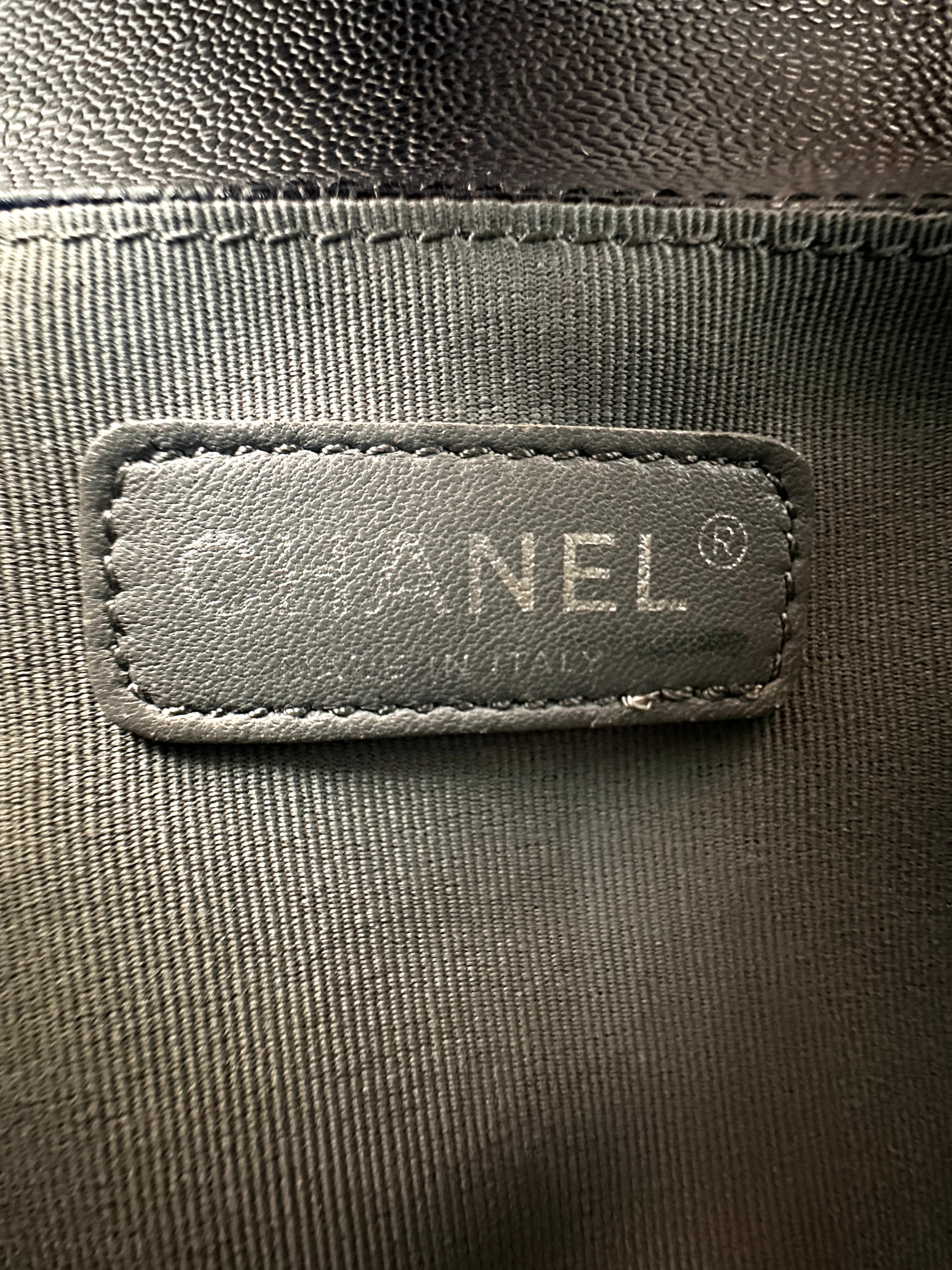 Chanel LeBoy Black Quilted Leather Flap Bag With Silver Buckle(16***57) CC2551