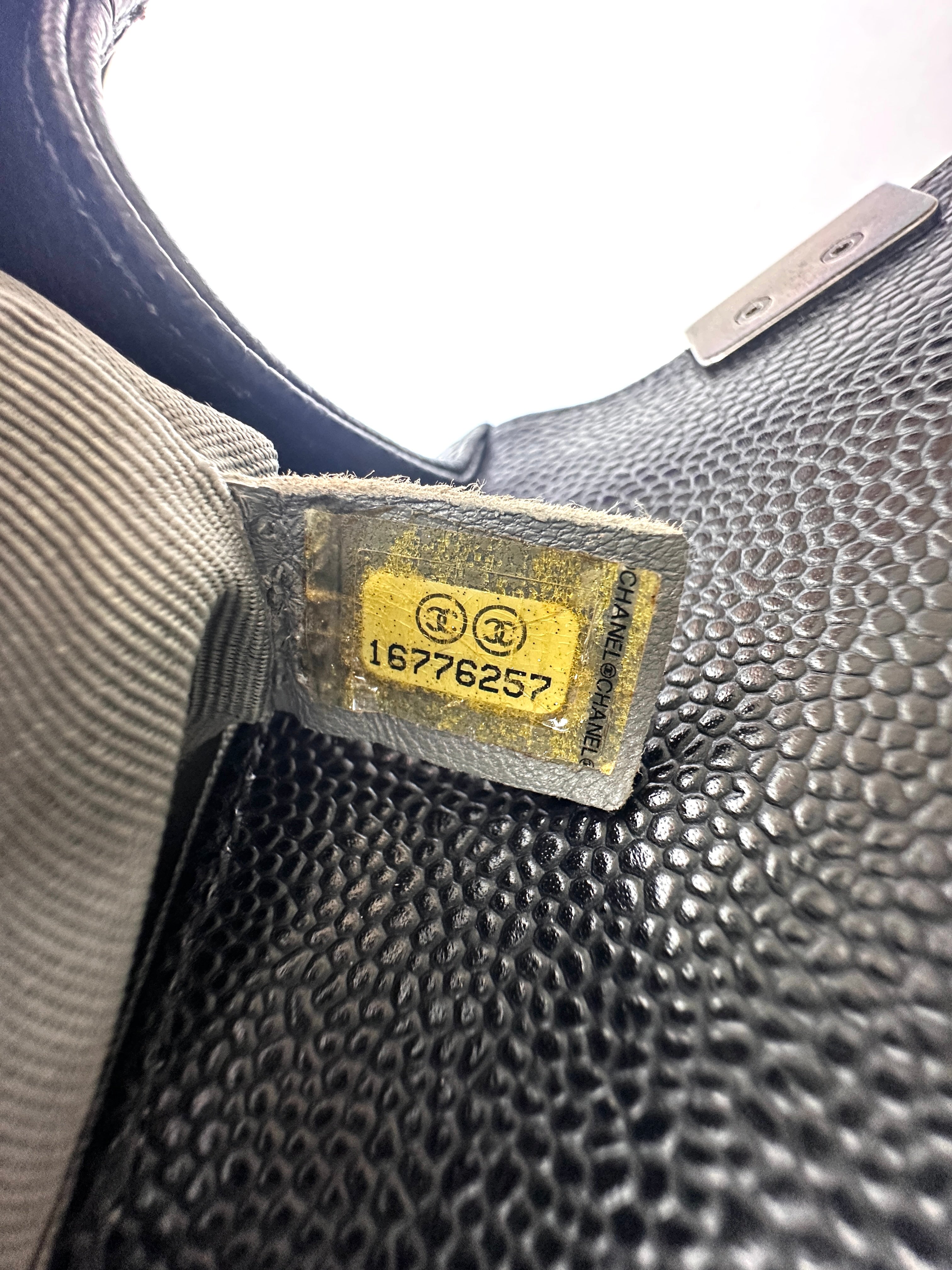 Chanel LeBoy Black Quilted Leather Flap Bag With Silver Buckle(16***57) CC2551
