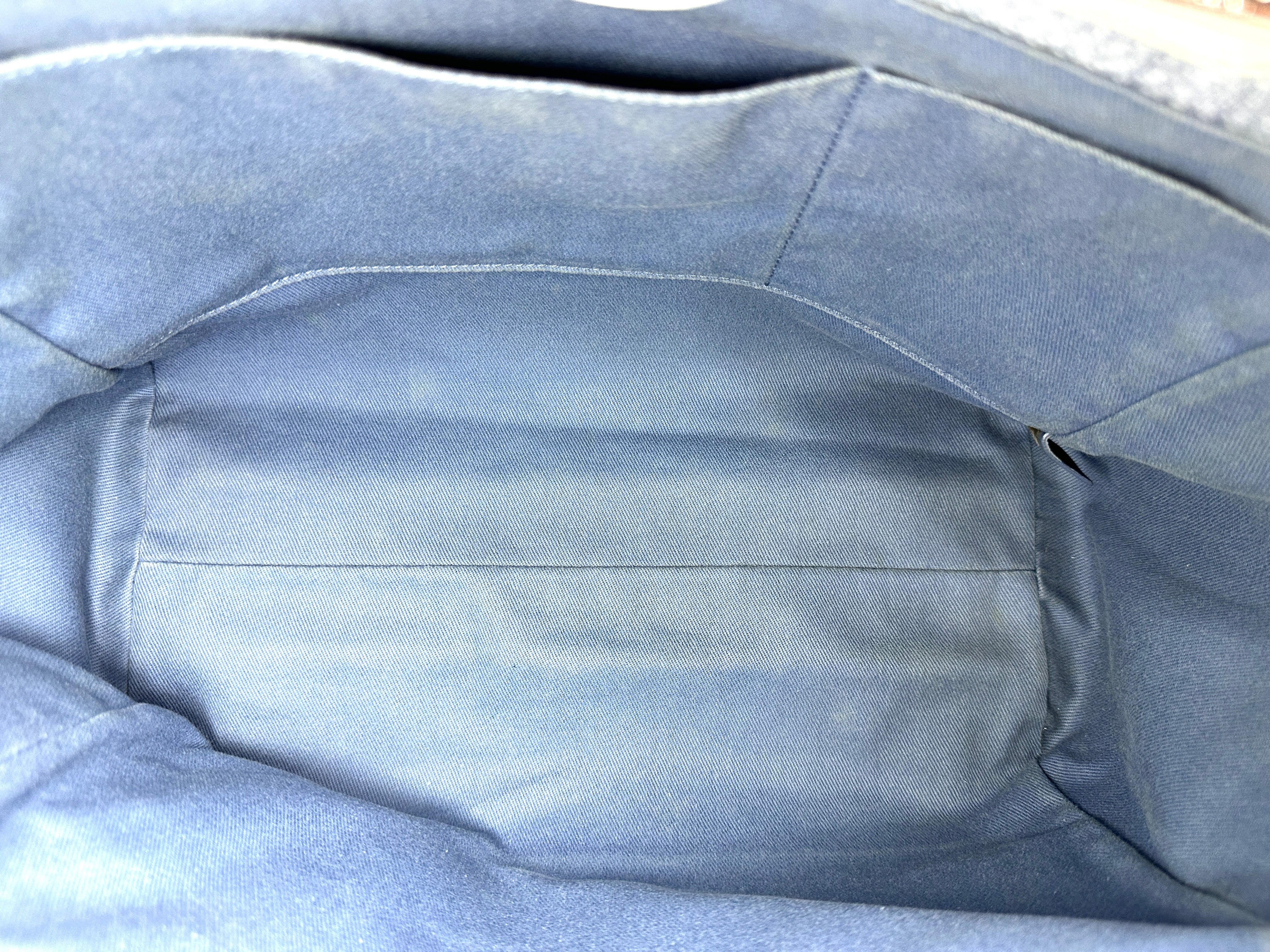 Chanel Deauville White/Blue Canvas Tote Handle Bag(18***89) CC2561