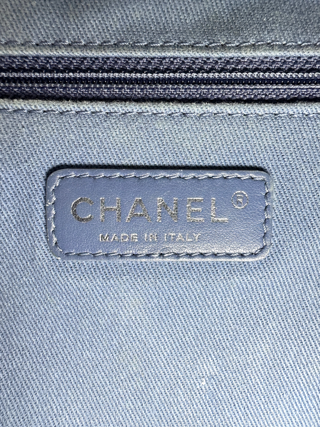 Chanel Deauville White/Blue Canvas Tote Handle Bag(18***89) CC2561