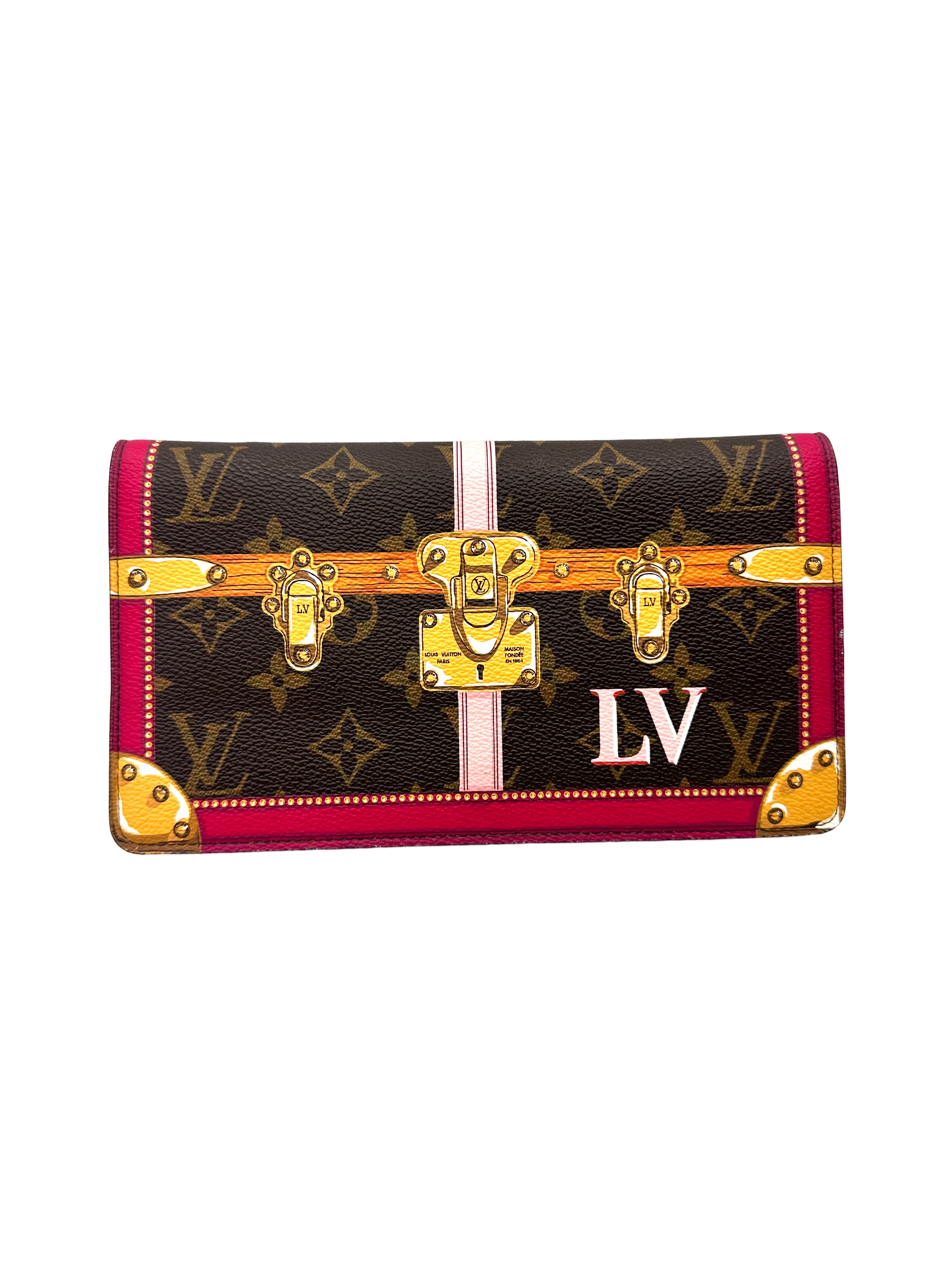 Louis Vuitton Monogram Summer Trunks Weekend Pochette Clutch LV3327