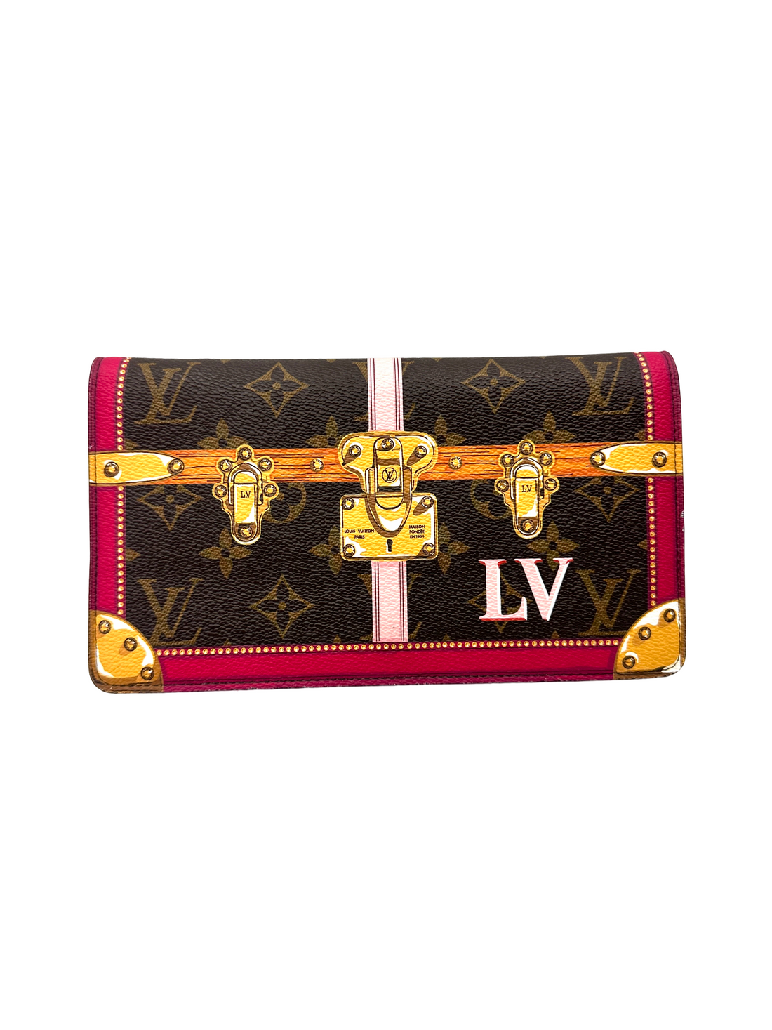 Louis Vuitton Monogram Summer Trunks Weekend Pochette Clutch LV3327