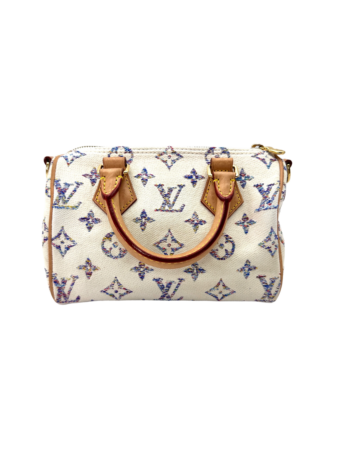 Louis Vuitton Nautical Speedy20 White/Blue Monogram Jacquard Shoulder Bag LV3332