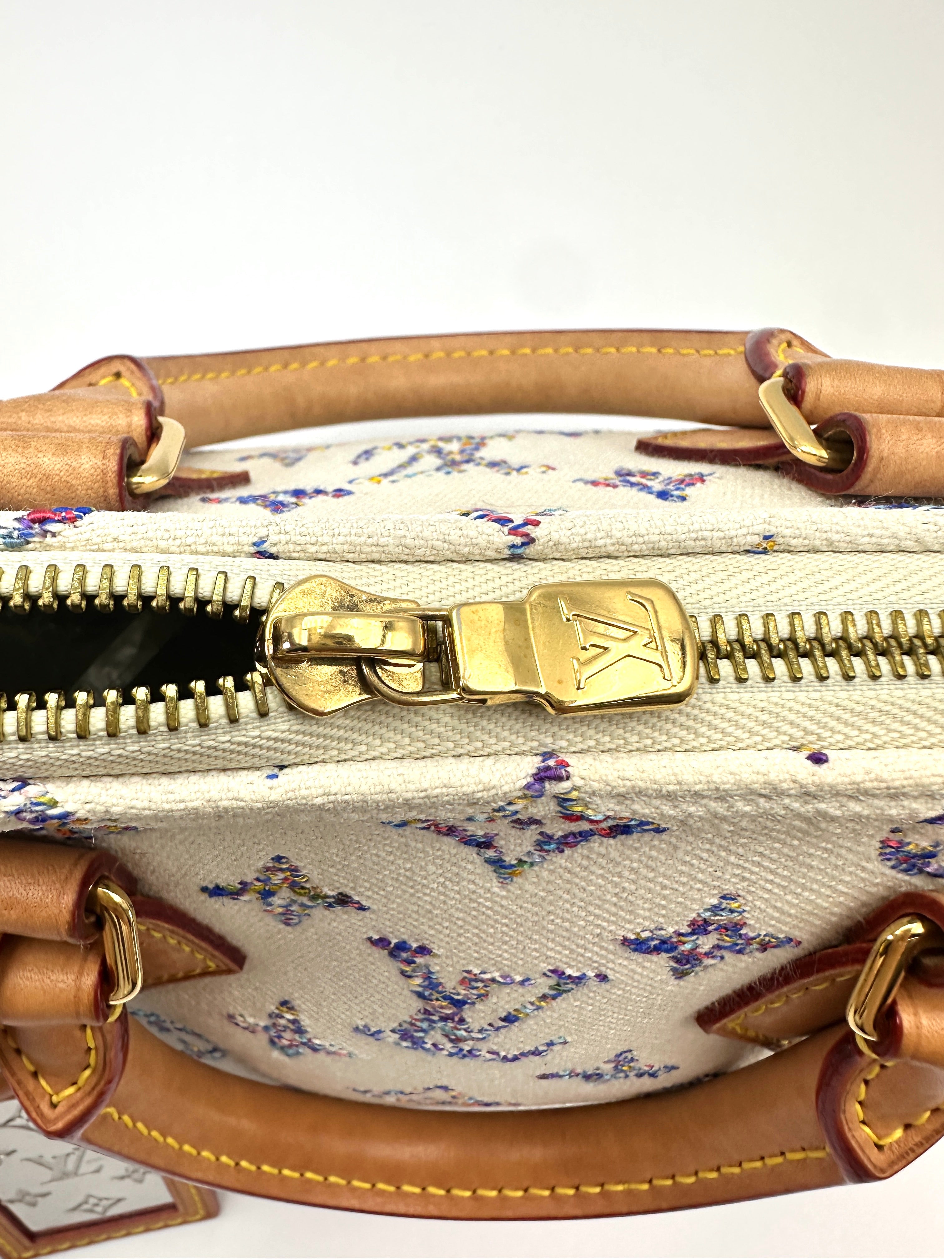 Louis Vuitton Nautical Speedy20 White/Blue Monogram Jacquard Shoulder Bag LV3332