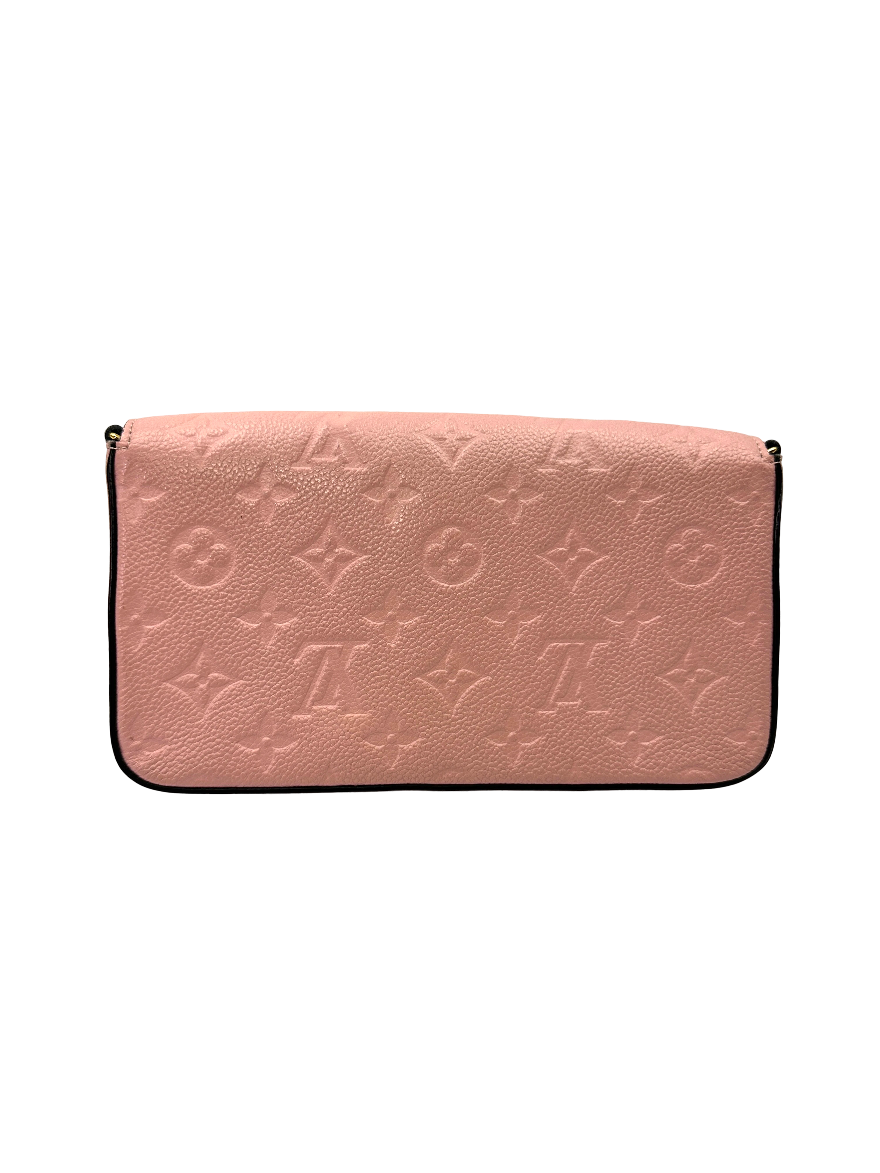 Louis Vuitton Pink Monogram Empreinte Leather Pochette Felicie LV3330