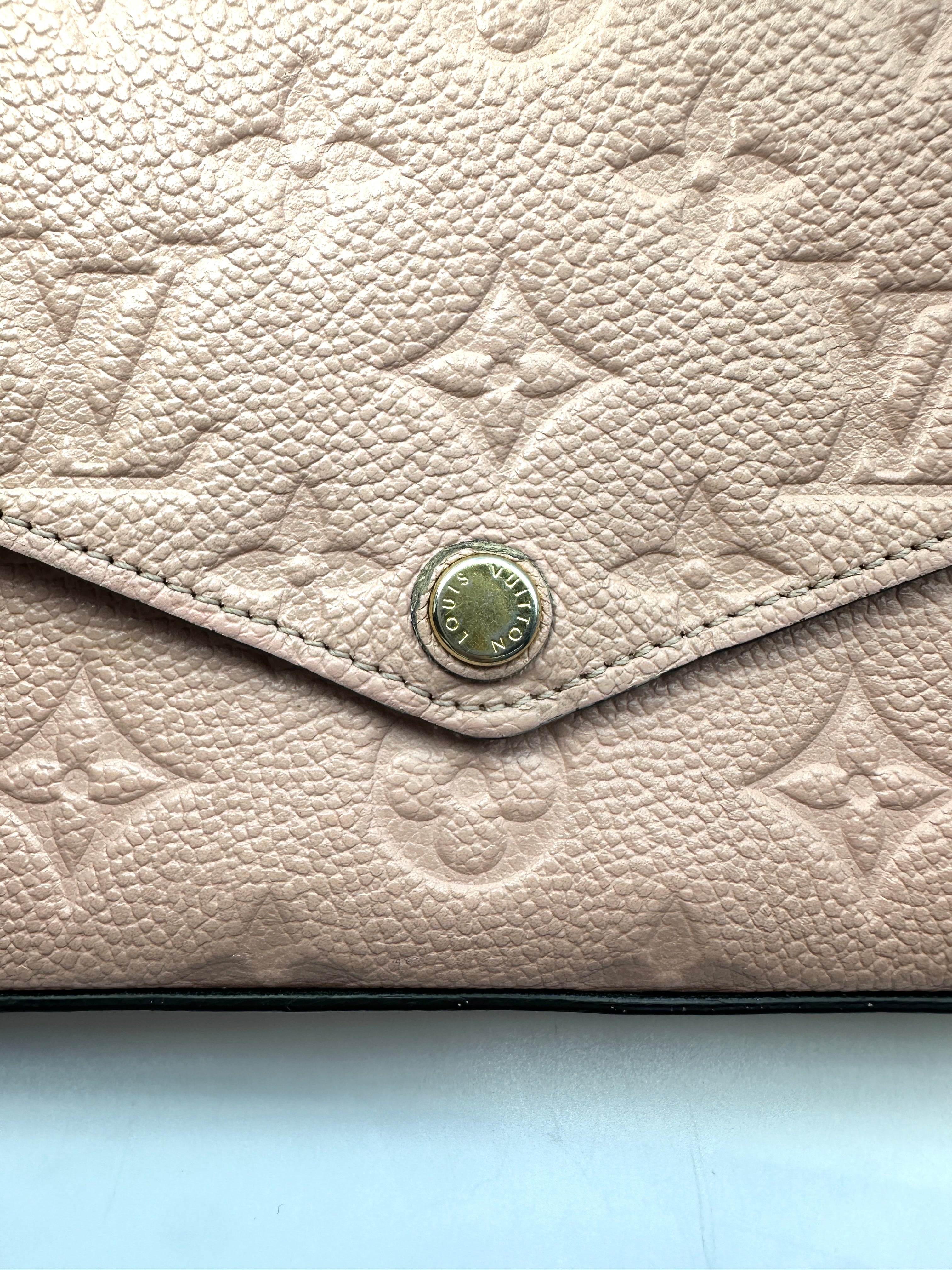 Louis Vuitton Pink Monogram Empreinte Leather Pochette Felicie LV3330