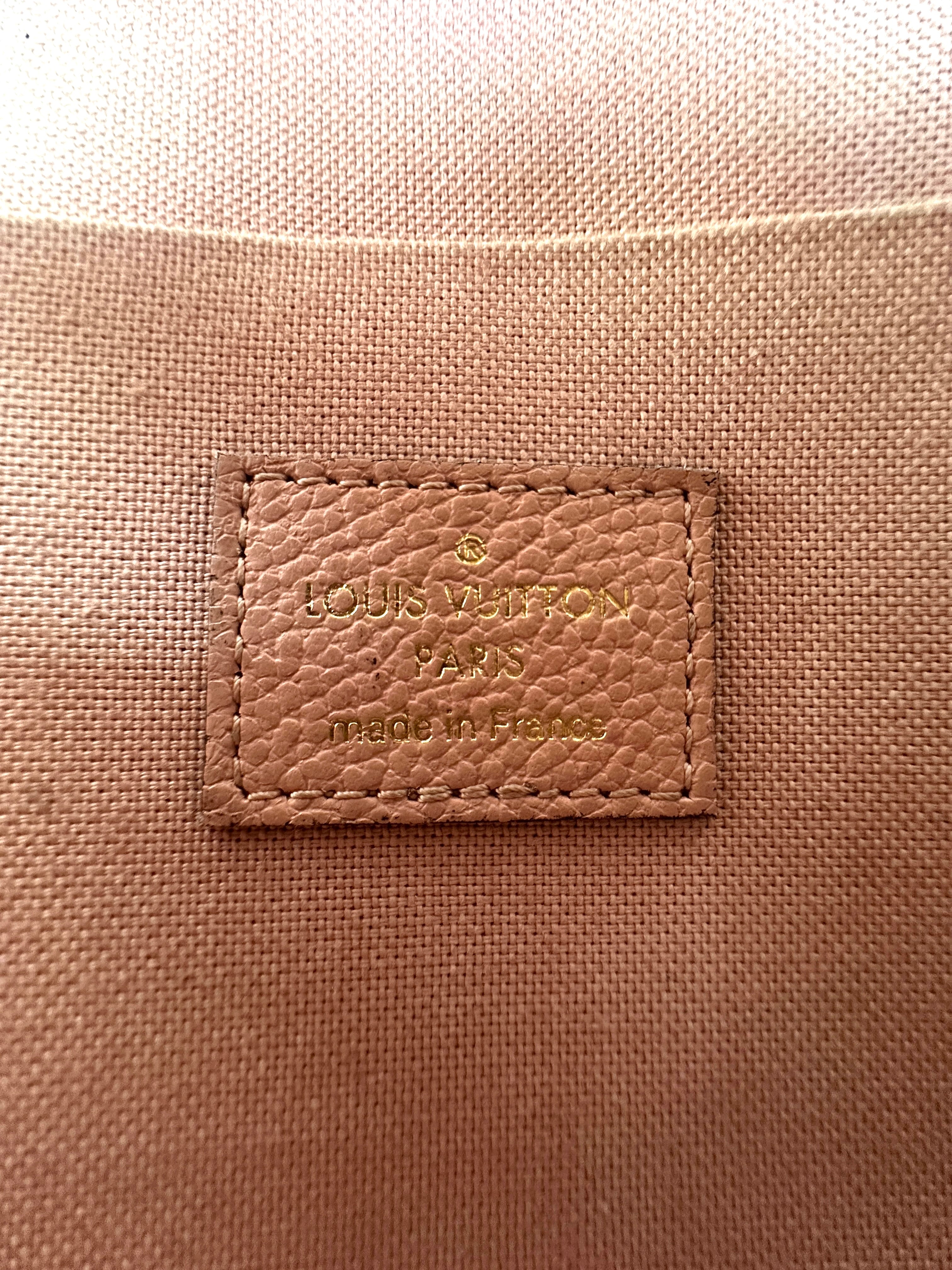 Louis Vuitton Pink Monogram Empreinte Leather Pochette Felicie LV3330