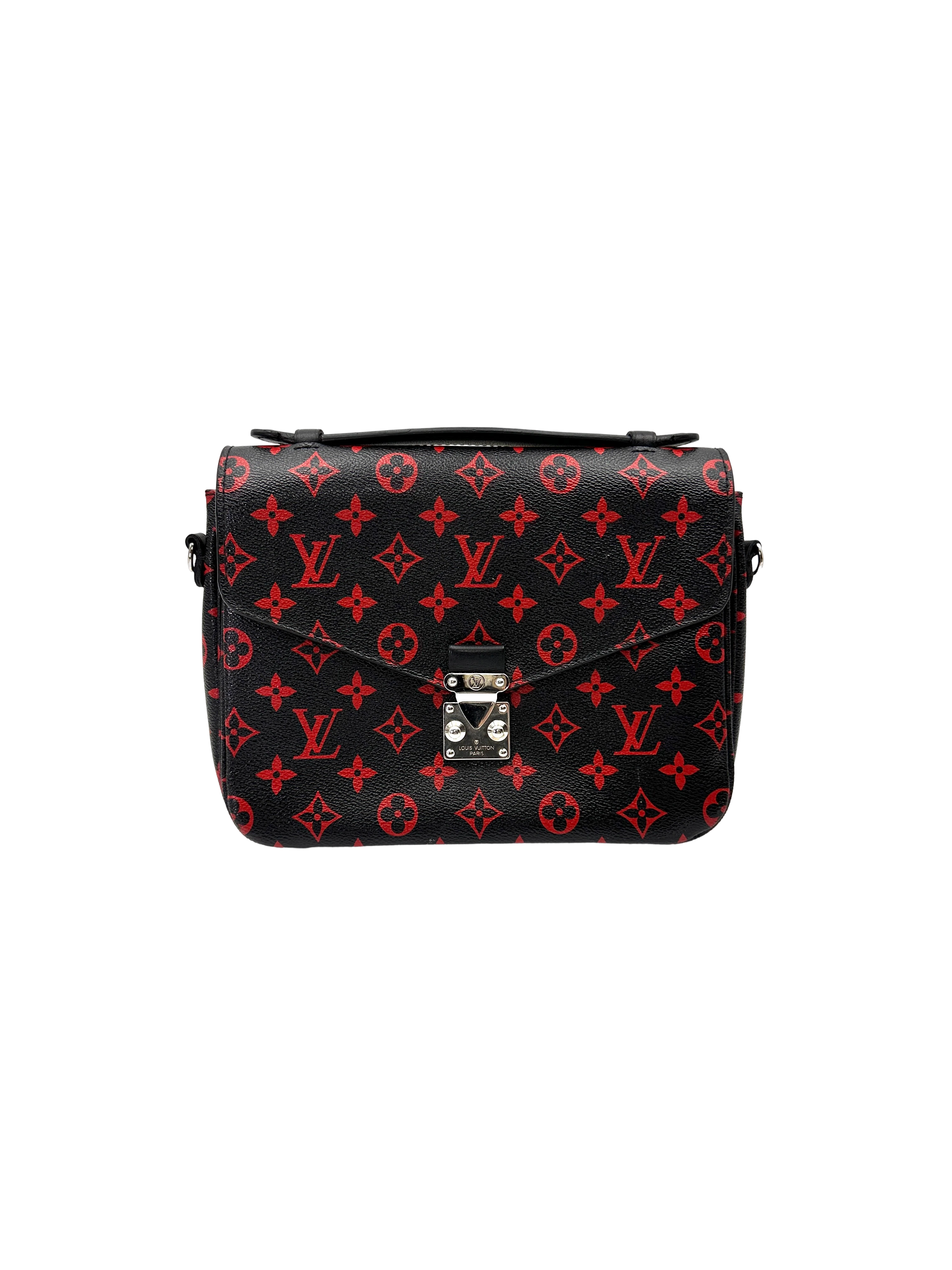 Louis Vuitton Black/Red Monogram Infrarouge Canvas Pochette Metis LV3328