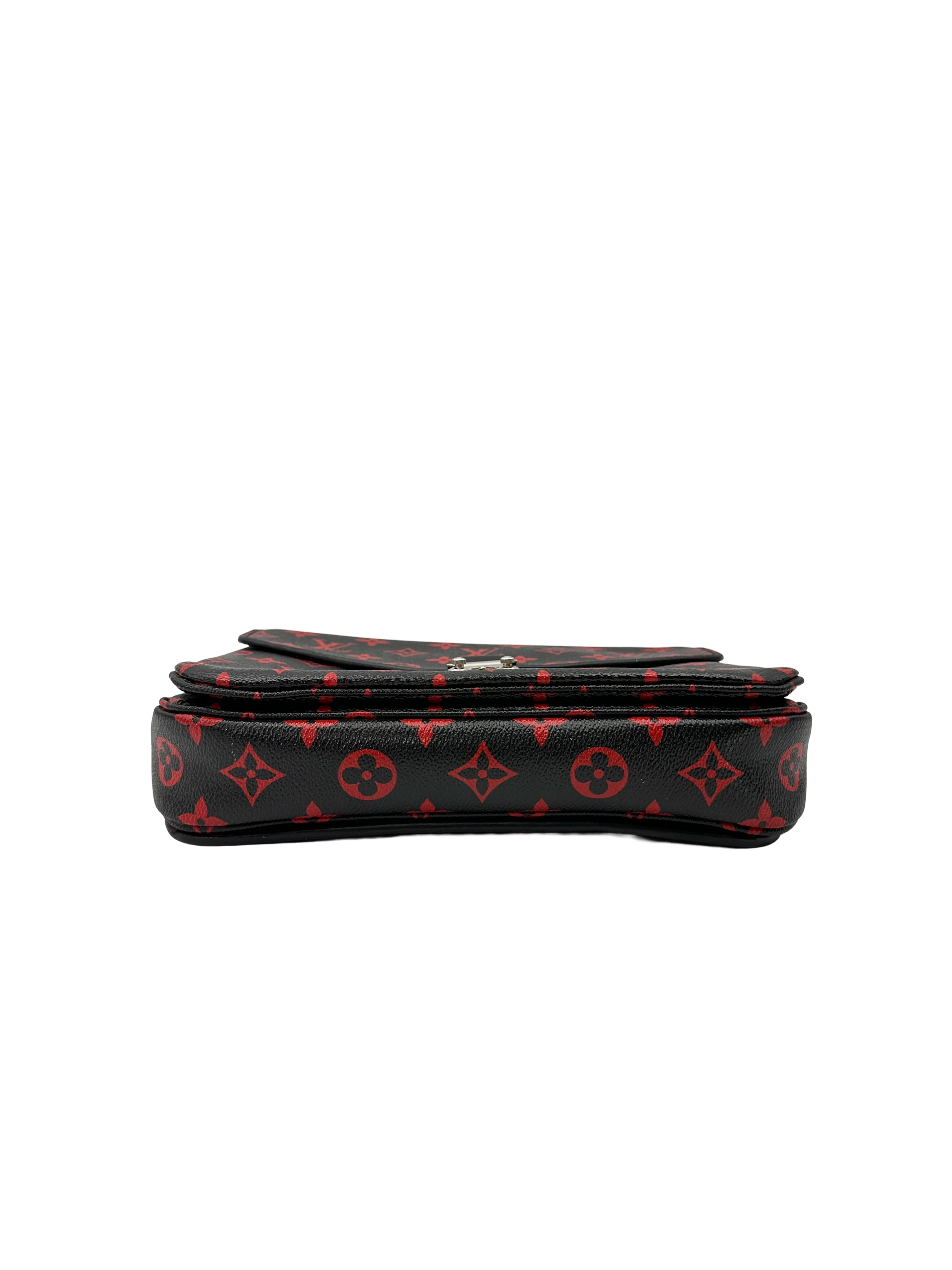 Louis Vuitton Black/Red Monogram Infrarouge Canvas Pochette Metis LV3328