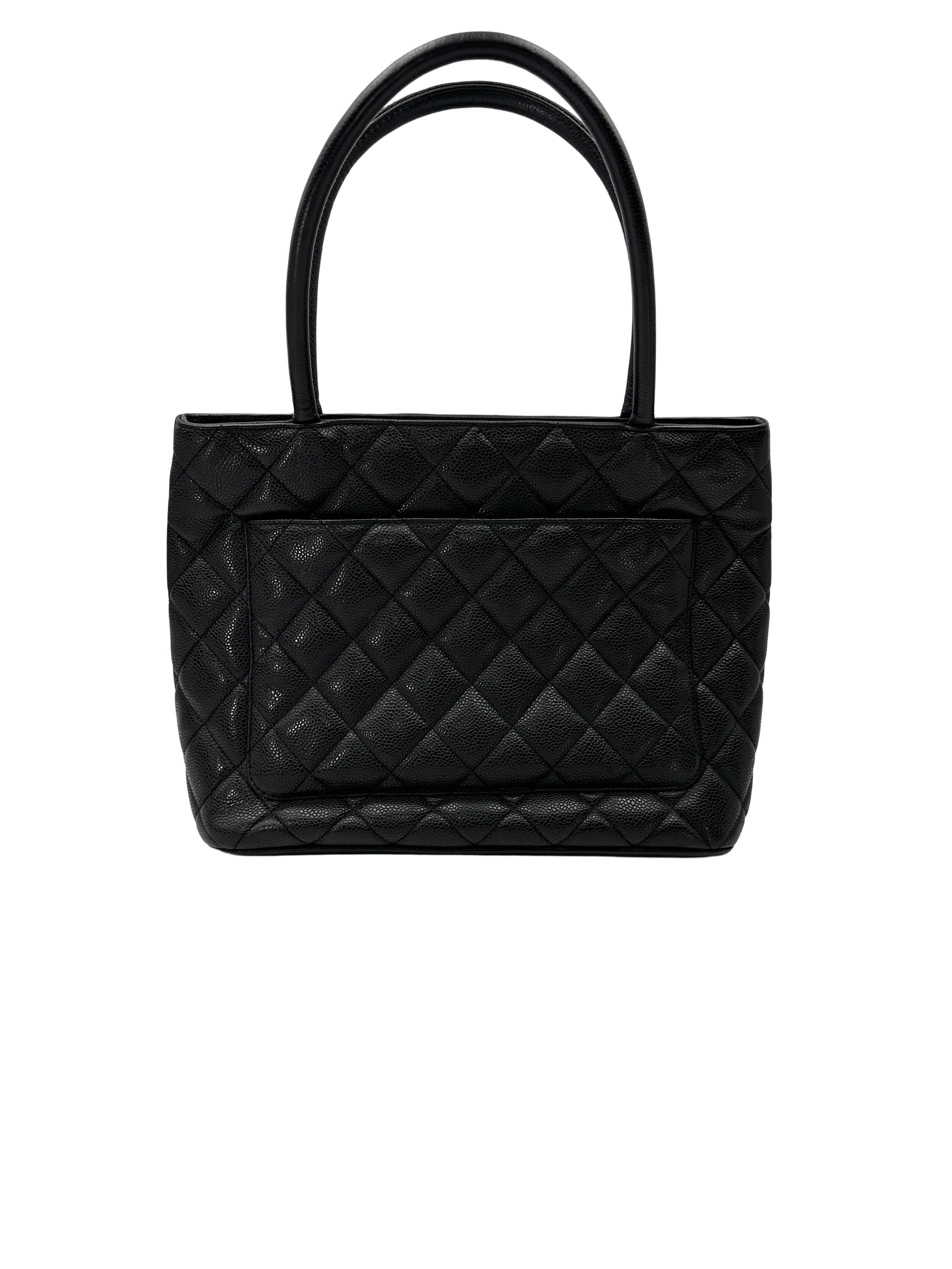 Chanel Medallion Black Quilted Leather Handle Bag(69***51) CC2570
