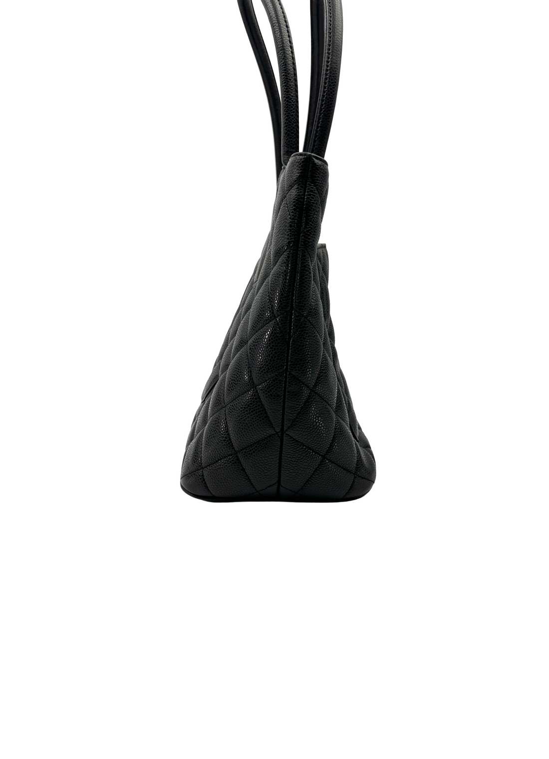 Chanel Medallion Black Quilted Leather Handle Bag(69***51) CC2570