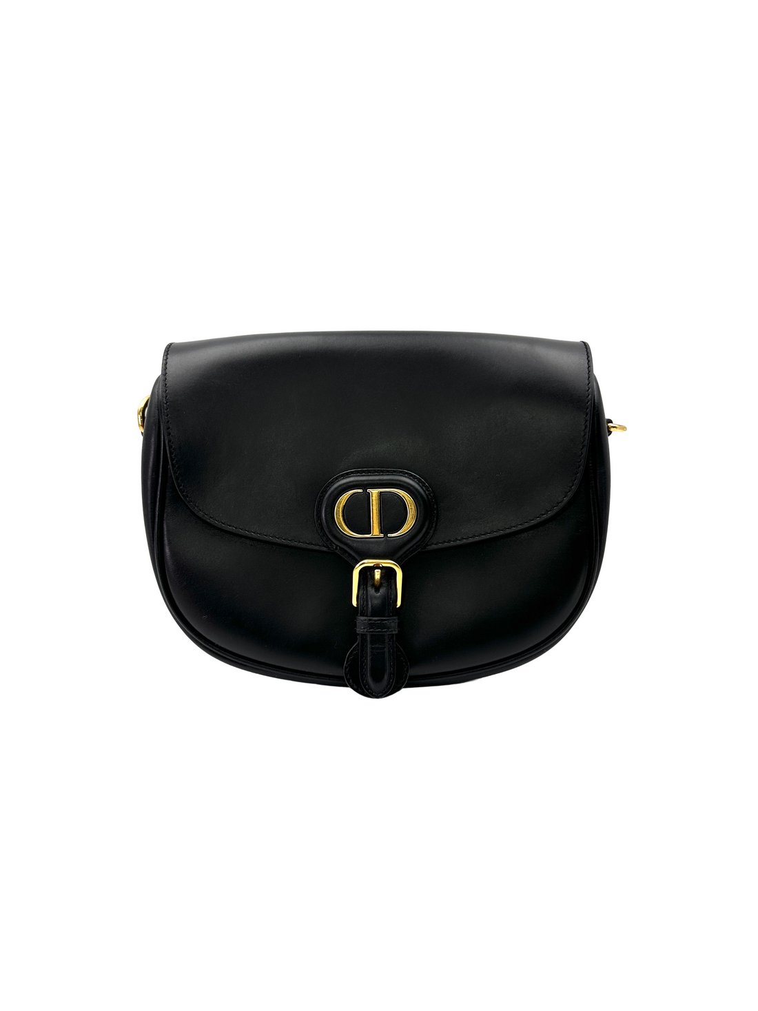 Christian Dior Bobby Black Smooth Leather Shoulder Bag DR933