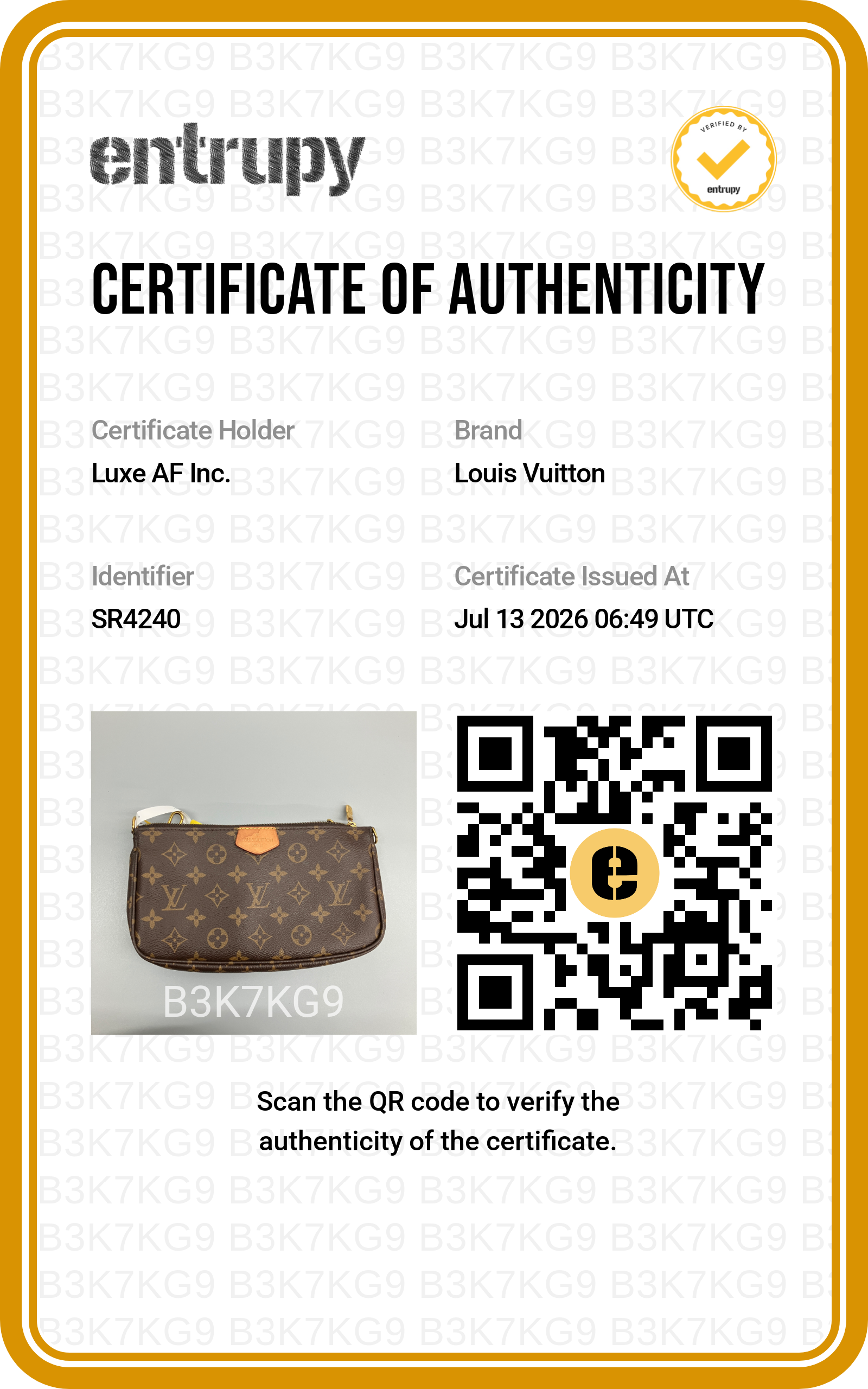 Louis Vuitton Brown Monogram Canvas Multi Pochette Accessoires LV3322