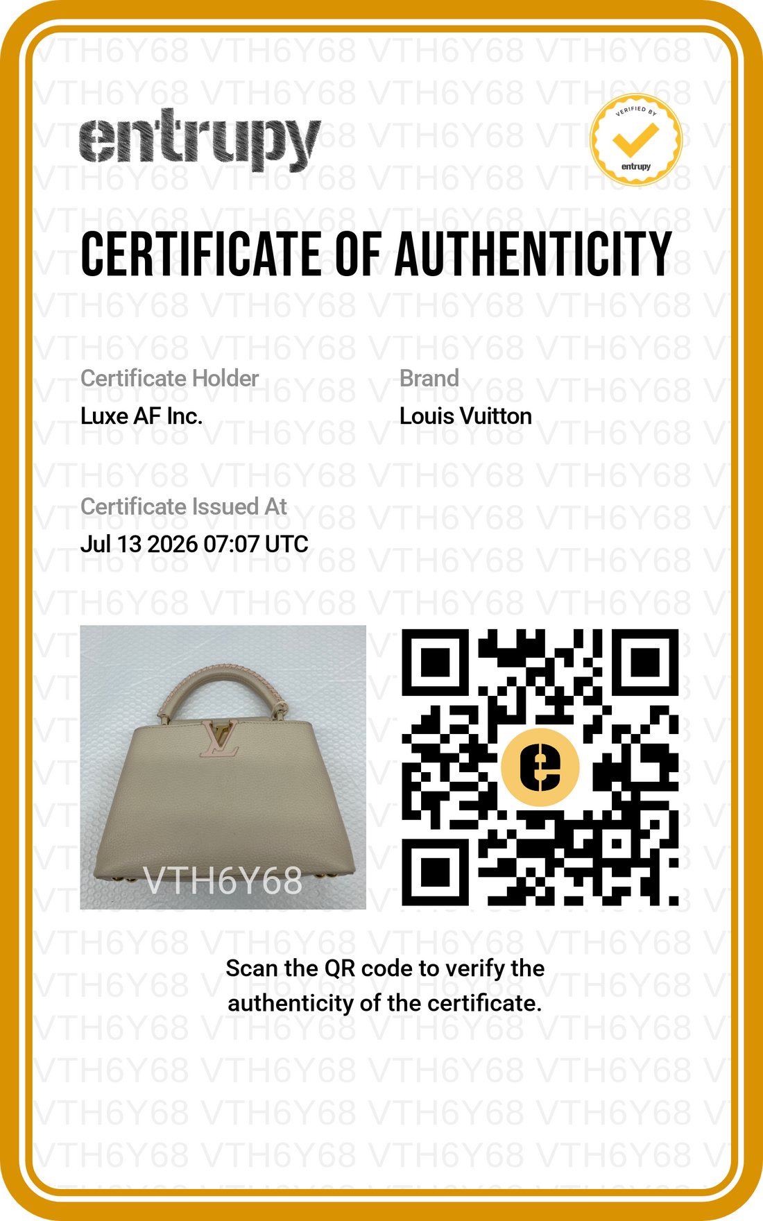 Louis Vuitton Capucines Beige Taurillon Leather Handle Bag LV3396