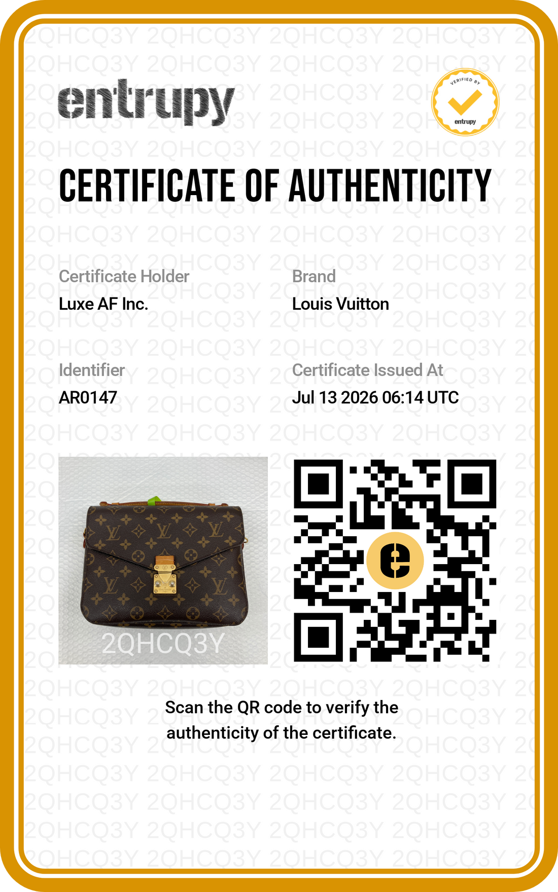 Louis Vuitton Monogram Canvas Pochette Metis LV3400