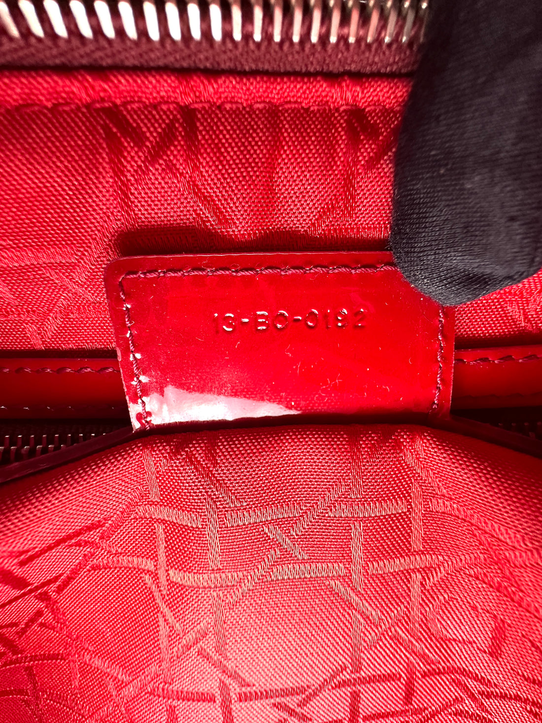 Christian Dior Lady Dior Red Cannage Leather Handle Bag DR932