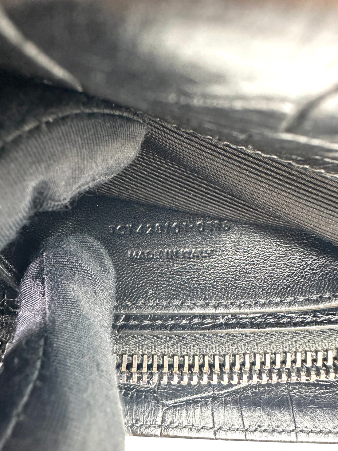 Saint Laurent College Crocodile-Embossed Leather Shoulder Bag SL292
