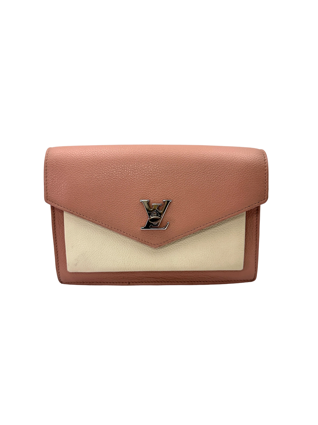 Louis Vuitton Lockme Pink/White Leather Shoulder Bag LV3331