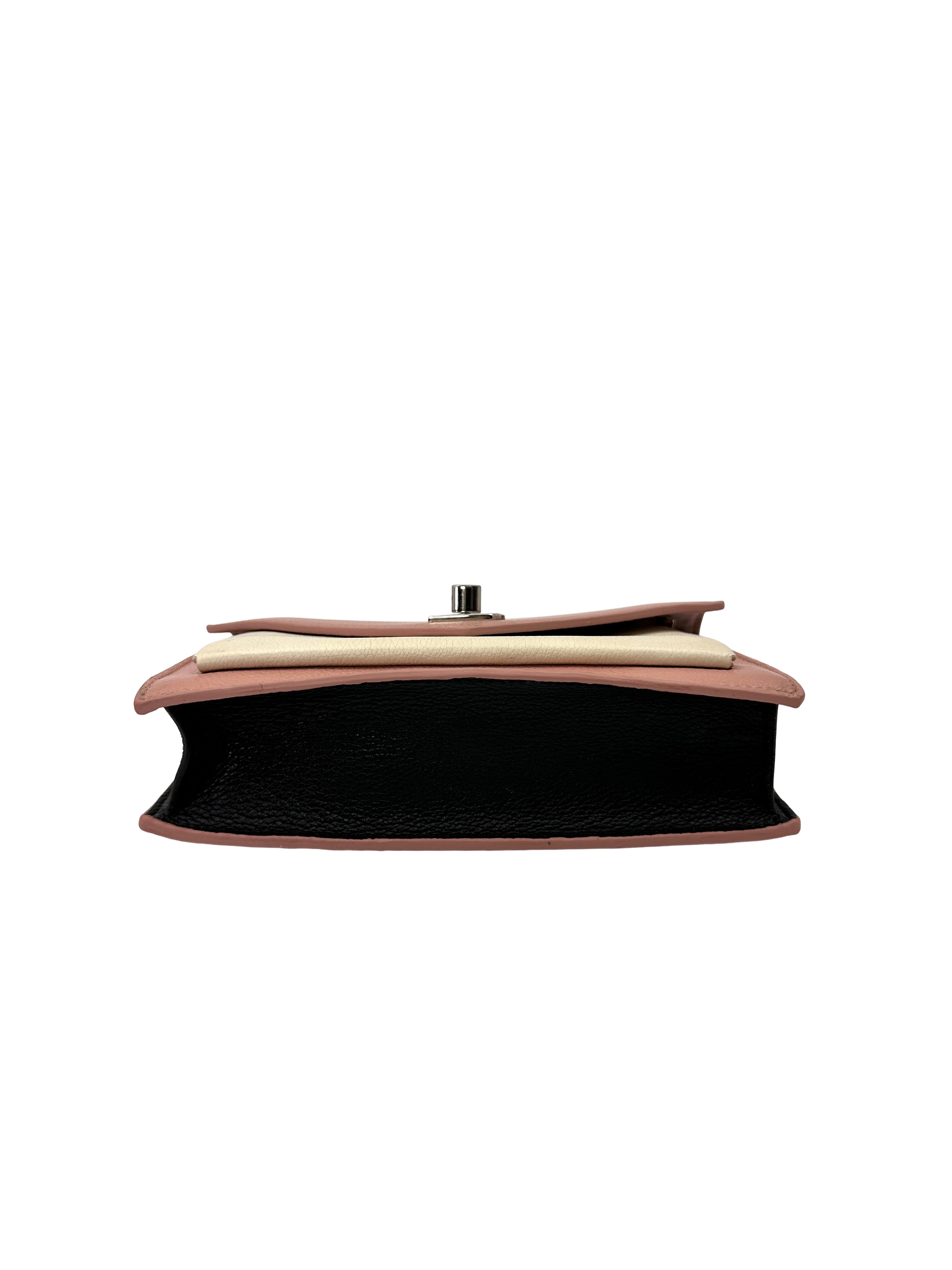 Louis Vuitton Lockme Pink/White Leather Shoulder Bag LV3331