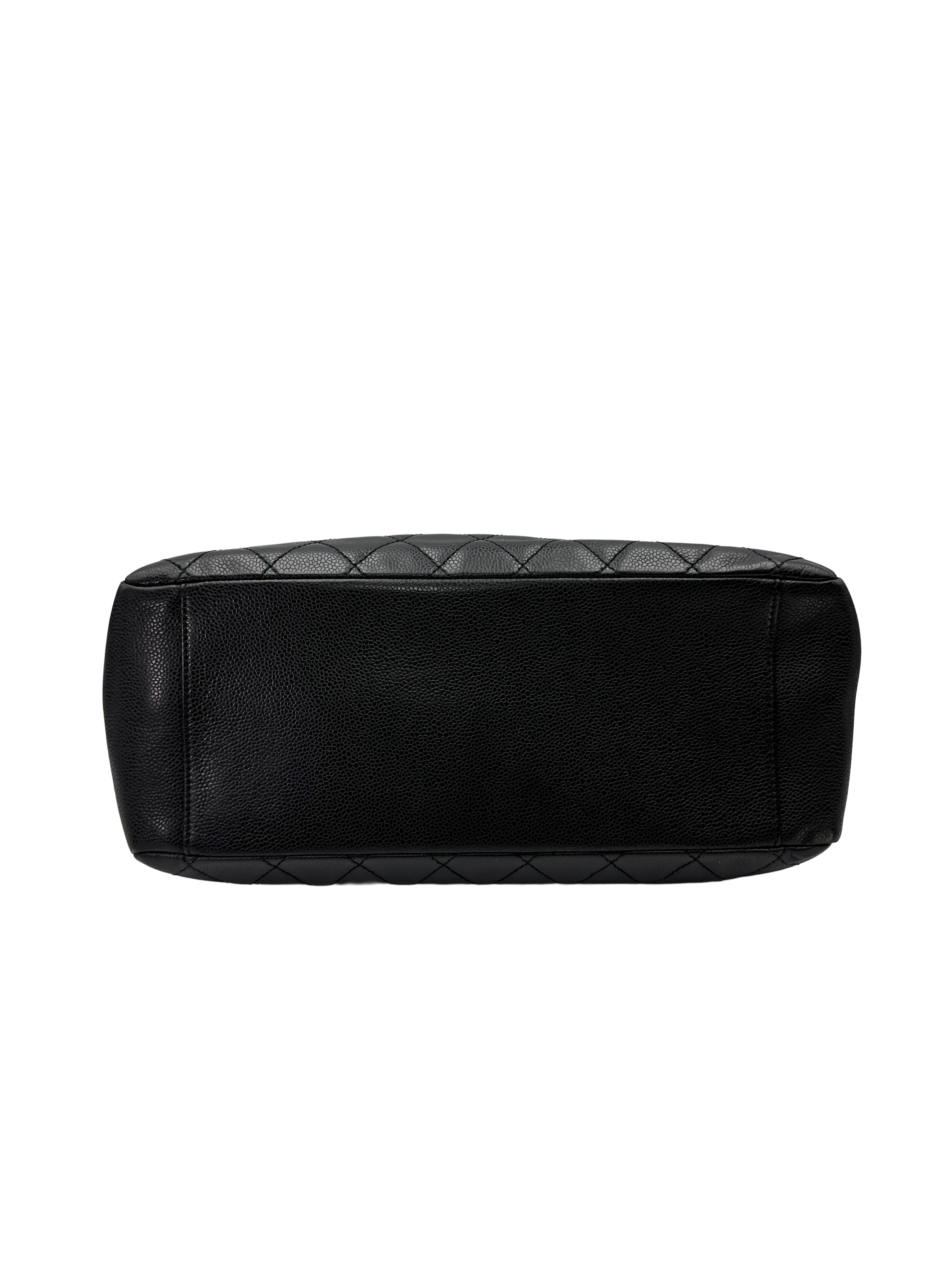 Chanel GST Black Quilted Leather Tote Handle Bag(13***80) CC2571