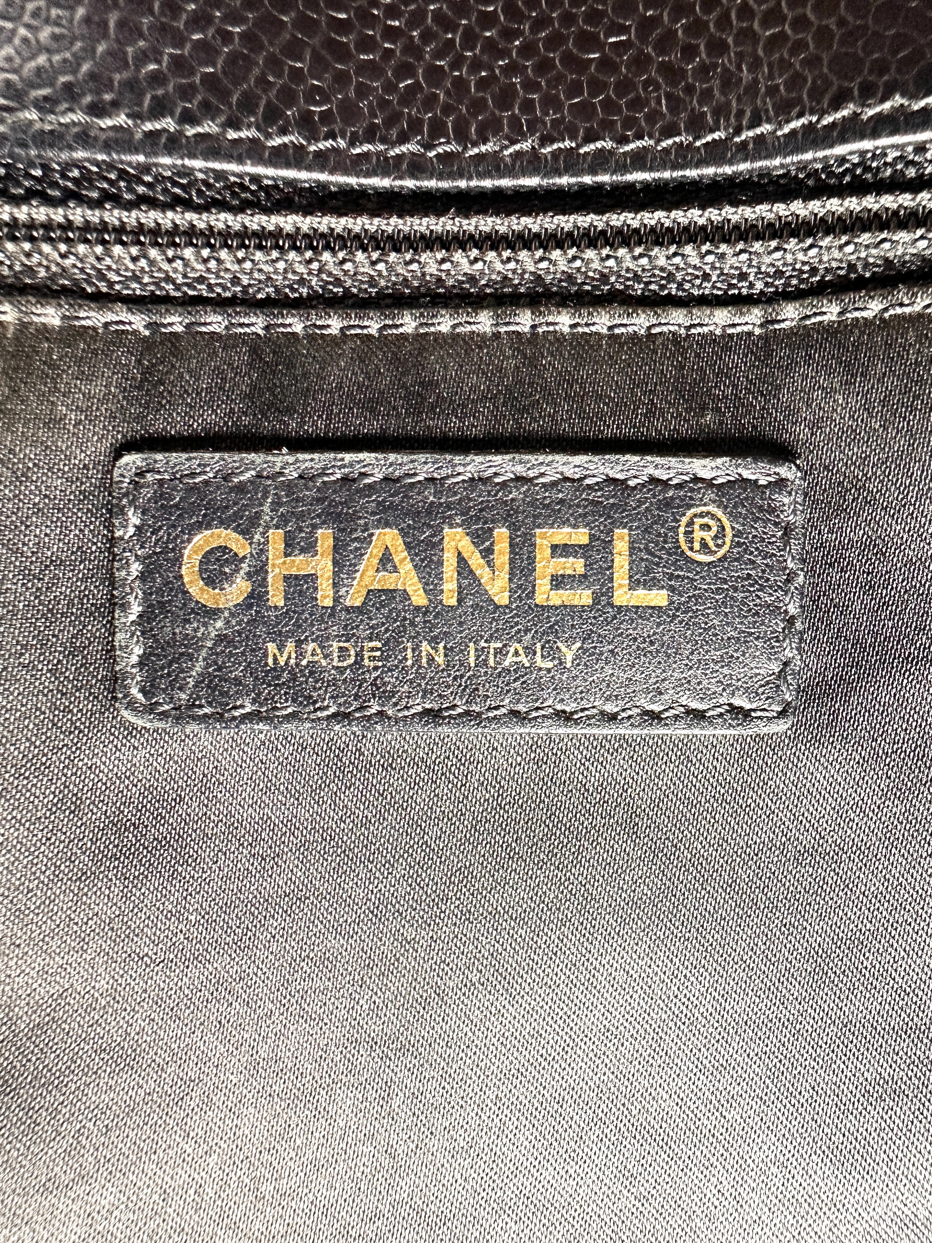 Chanel GST Black Quilted Leather Tote Handle Bag(13***80) CC2571