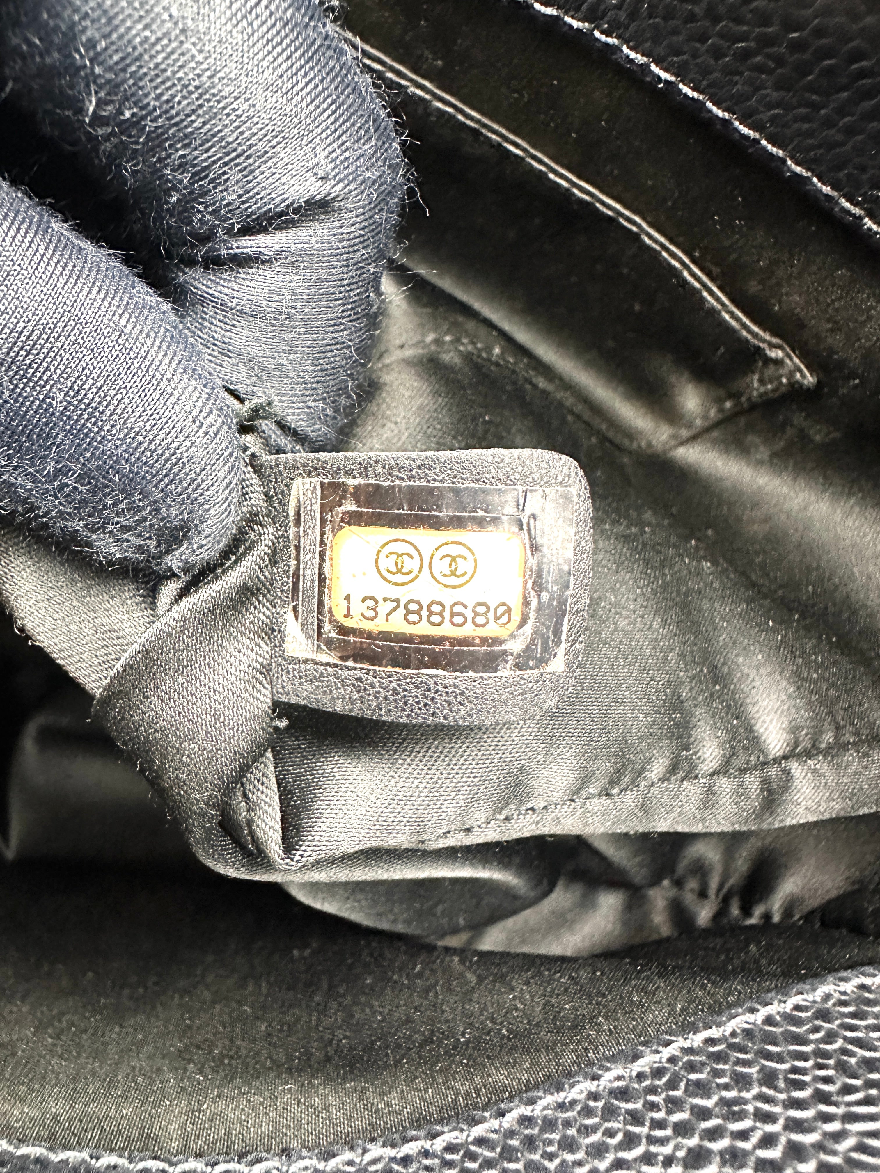 Chanel GST Black Quilted Leather Tote Handle Bag(13***80) CC2571