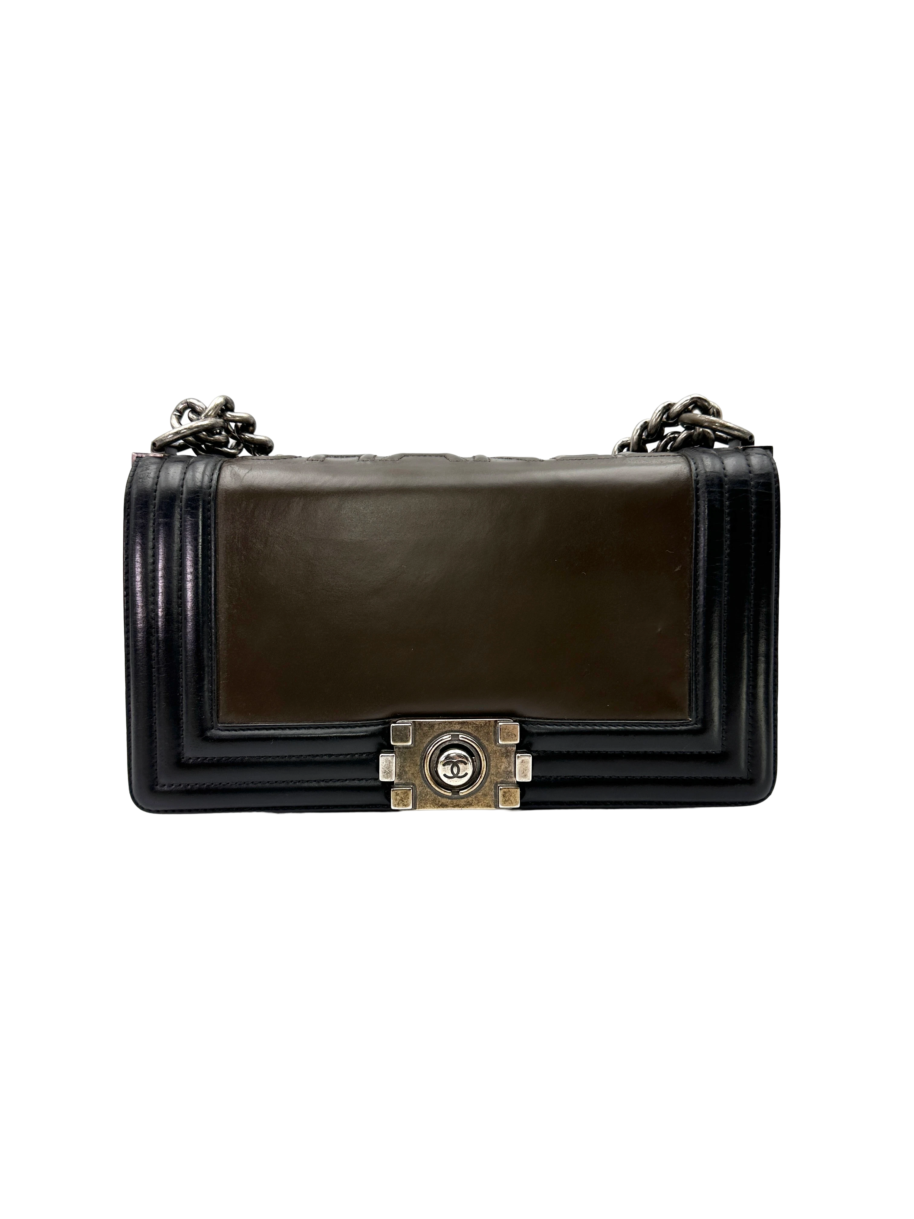 Chanel LeBoy Black Leather Flap Bag(15***58) CC2563
