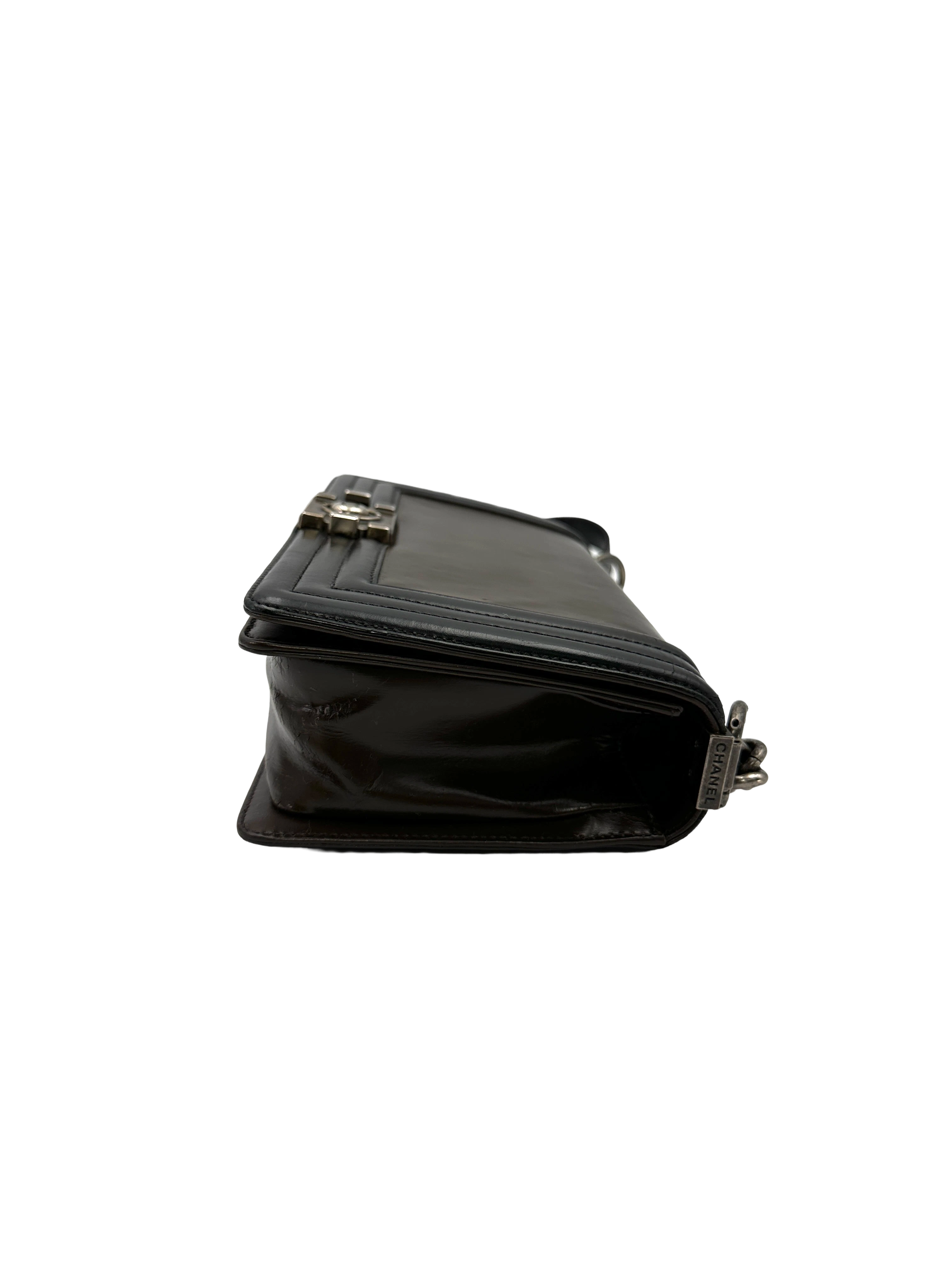 Chanel LeBoy Black Leather Flap Bag(15***58) CC2563
