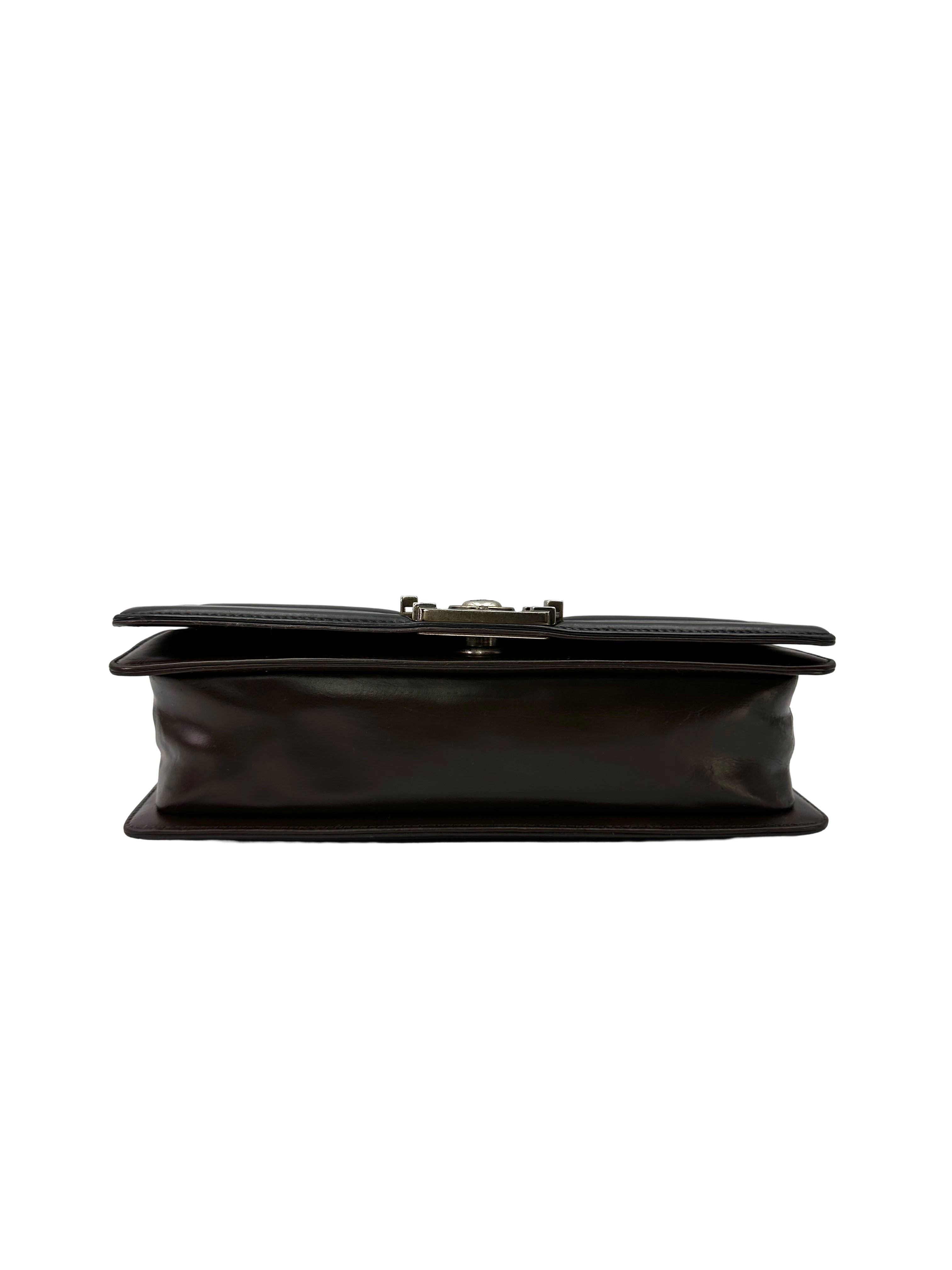 Chanel LeBoy Black Leather Flap Bag(15***58) CC2563