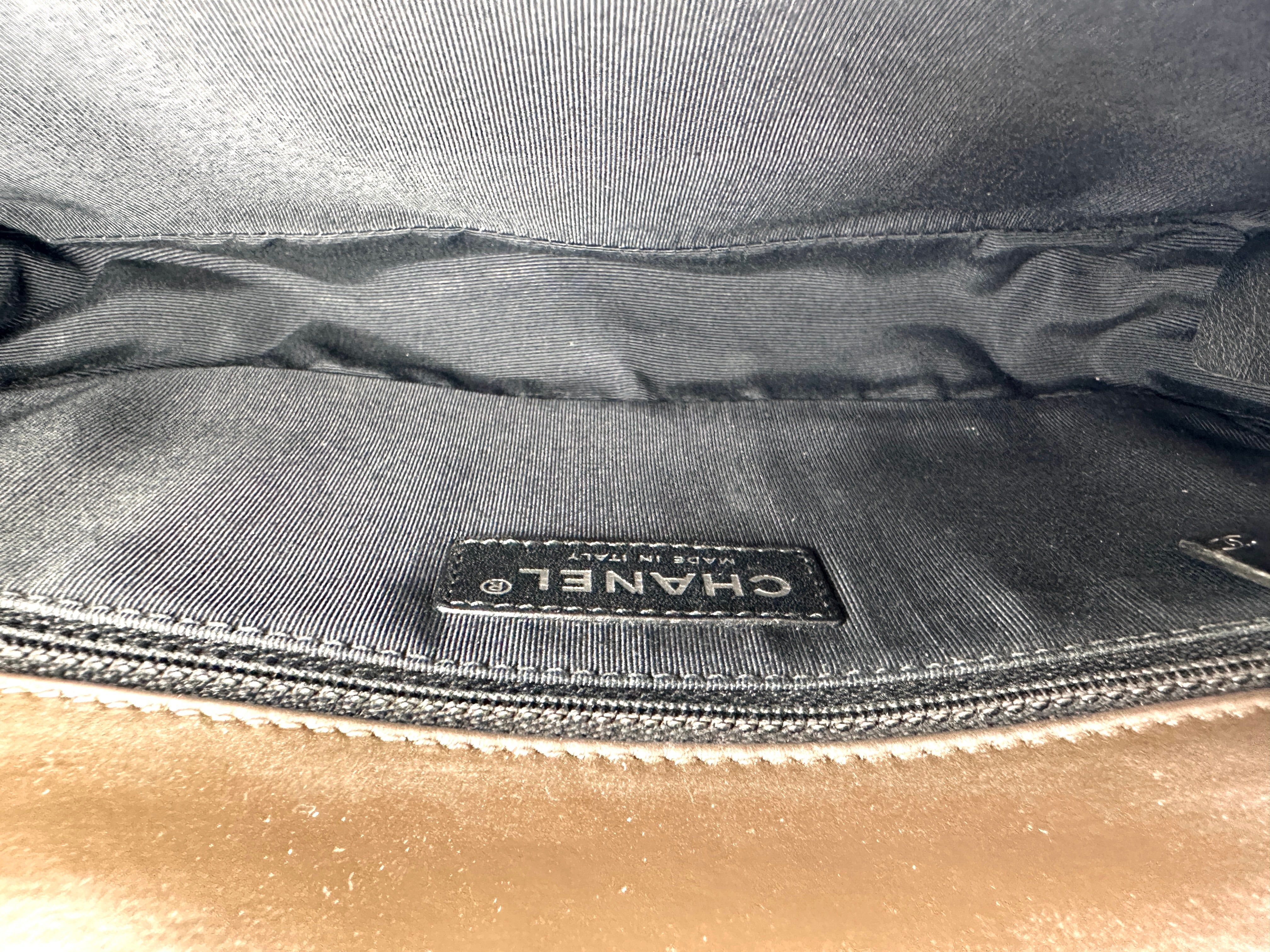Chanel LeBoy Black Leather Flap Bag(15***58) CC2563