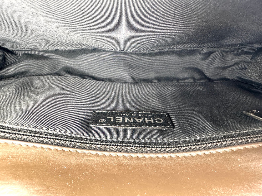 Chanel LeBoy Black Leather Flap Bag(15***58) CC2563