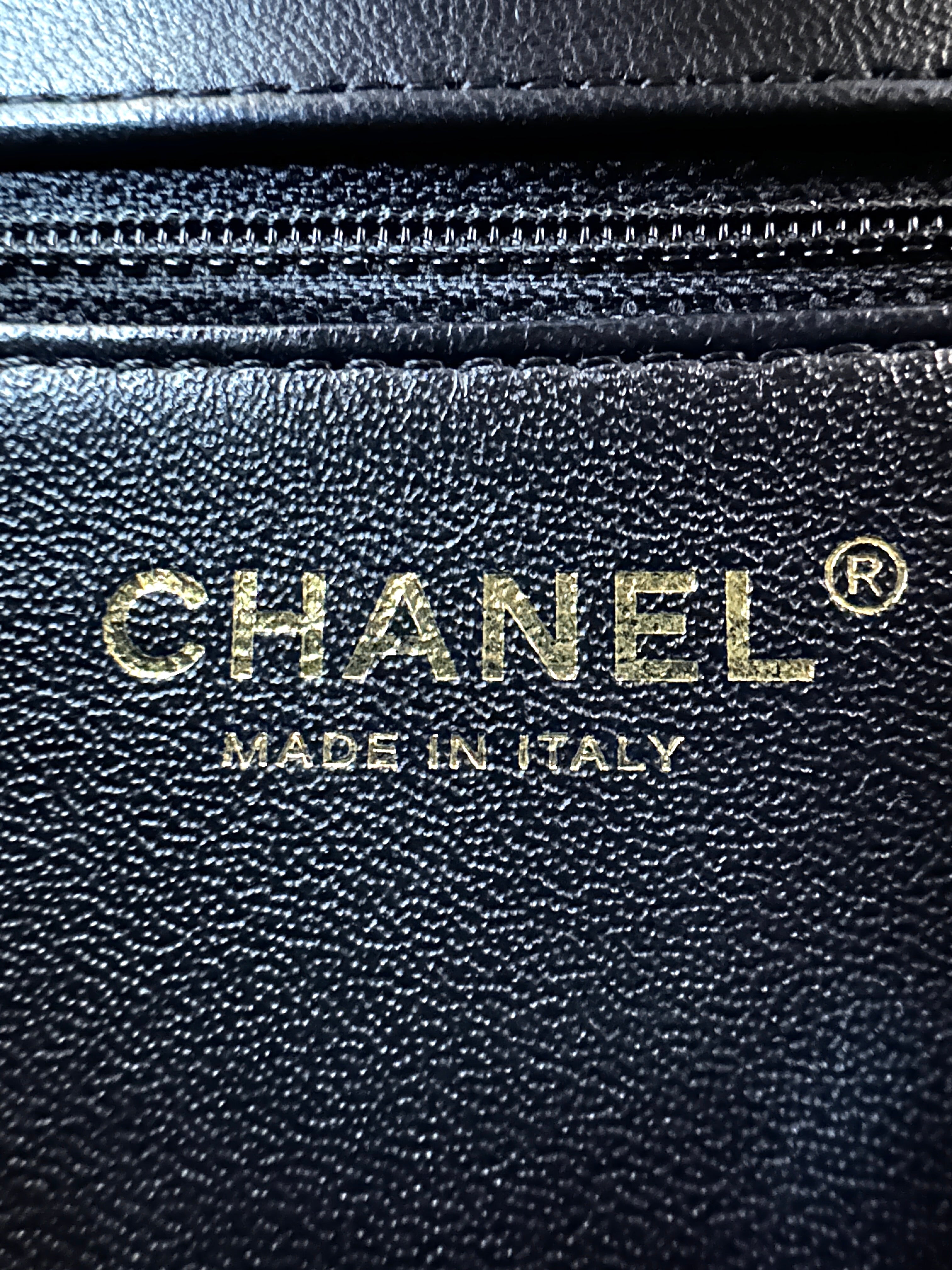 Chanel Trendy CC Black Chevron Quilted Leather Wallet On Chain(28***55) CC2568