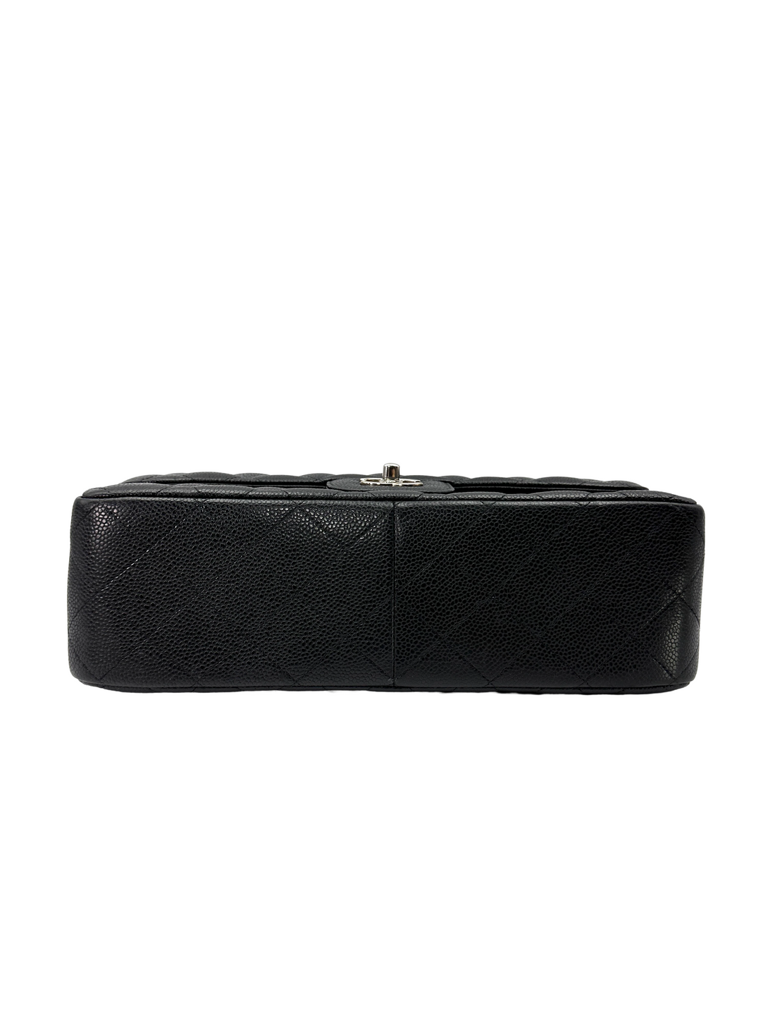 Chanel Classic Flap Black Quilted Leather Shoulder Bag With Silver Buckle(15***61) CC2569