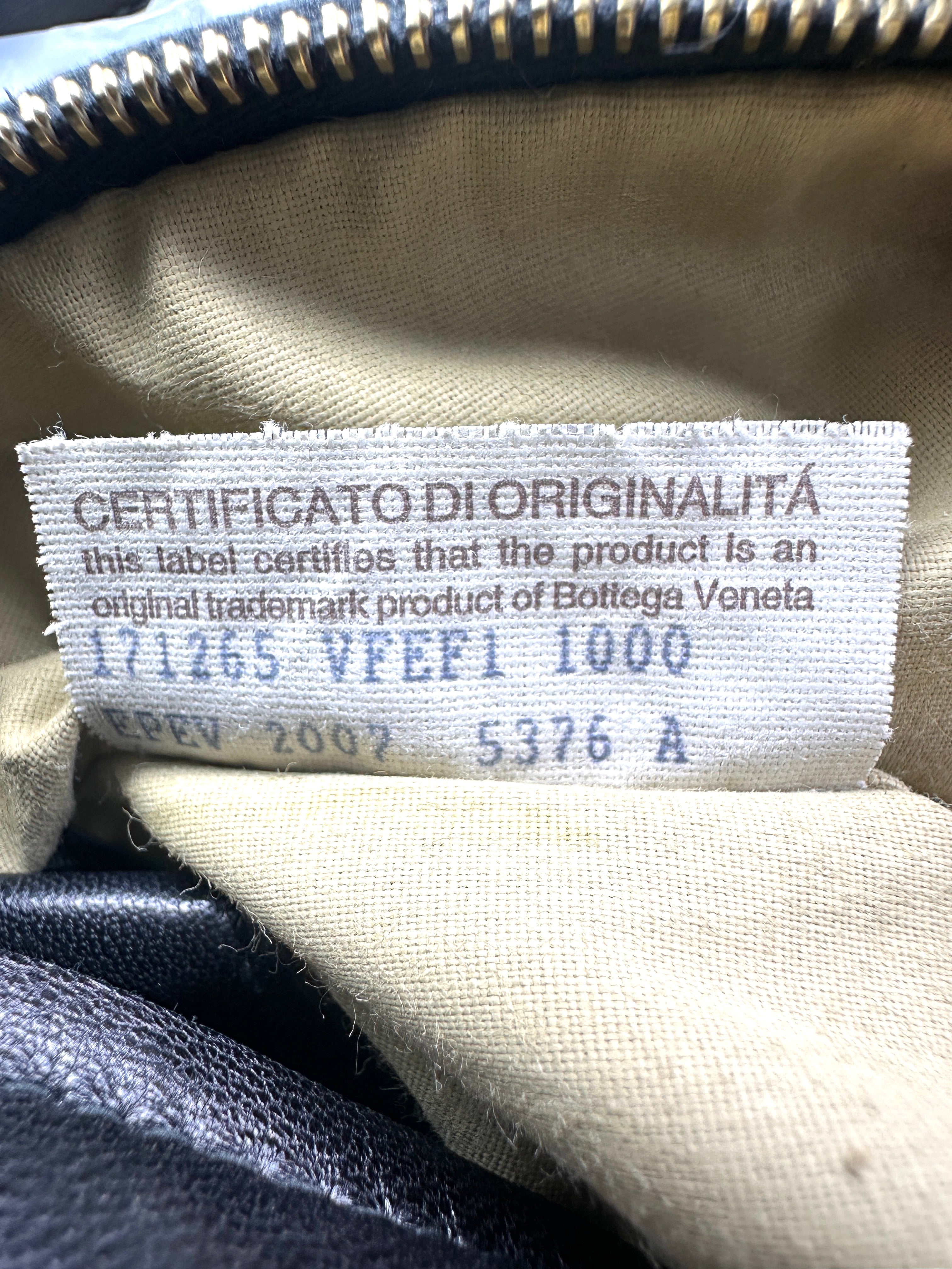 Bottega Veneta Roma Black Intrecciato Shoulder Bag BV143