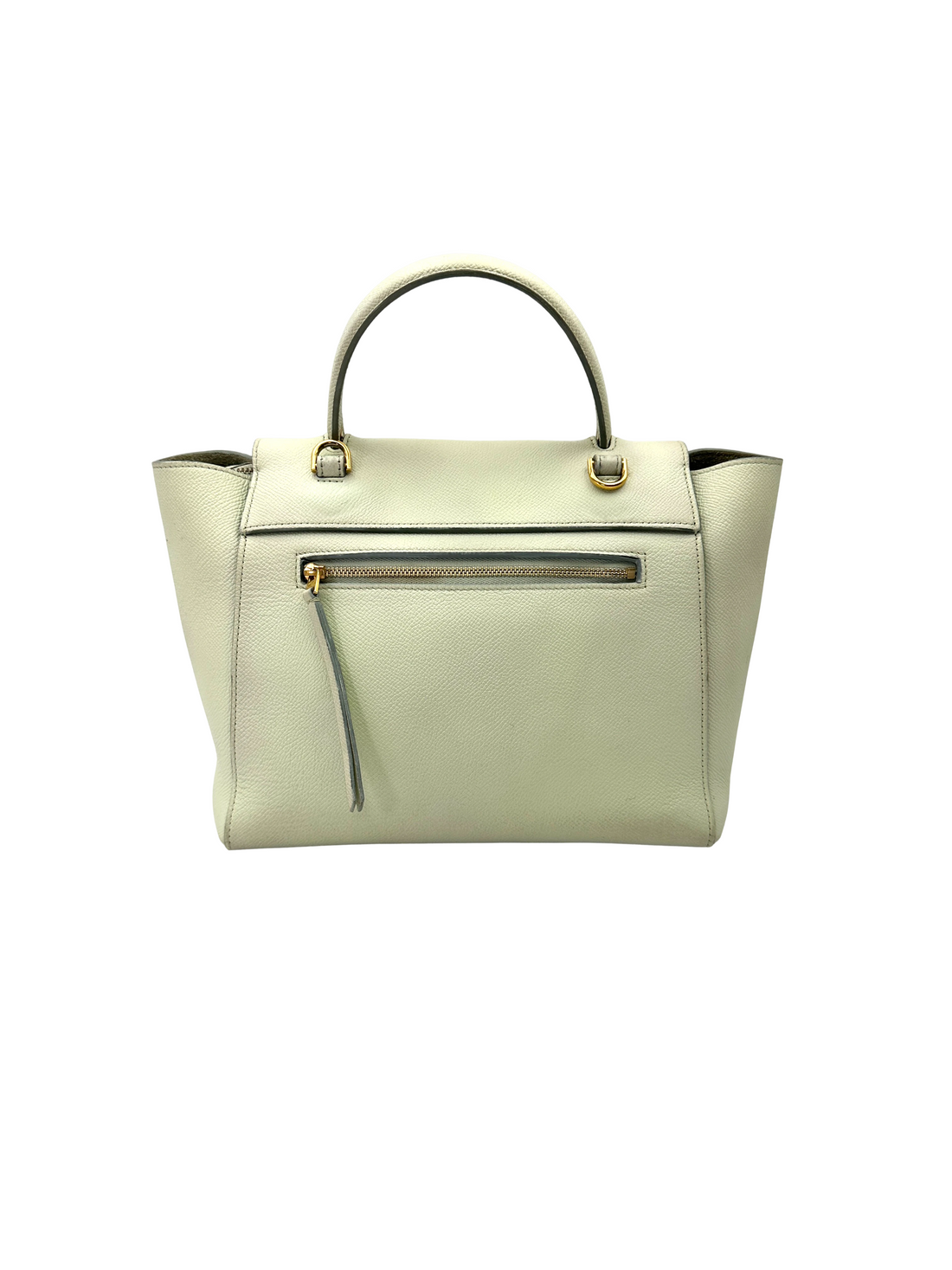 Celine Mint Green Leather Belt Handle Bag CE192