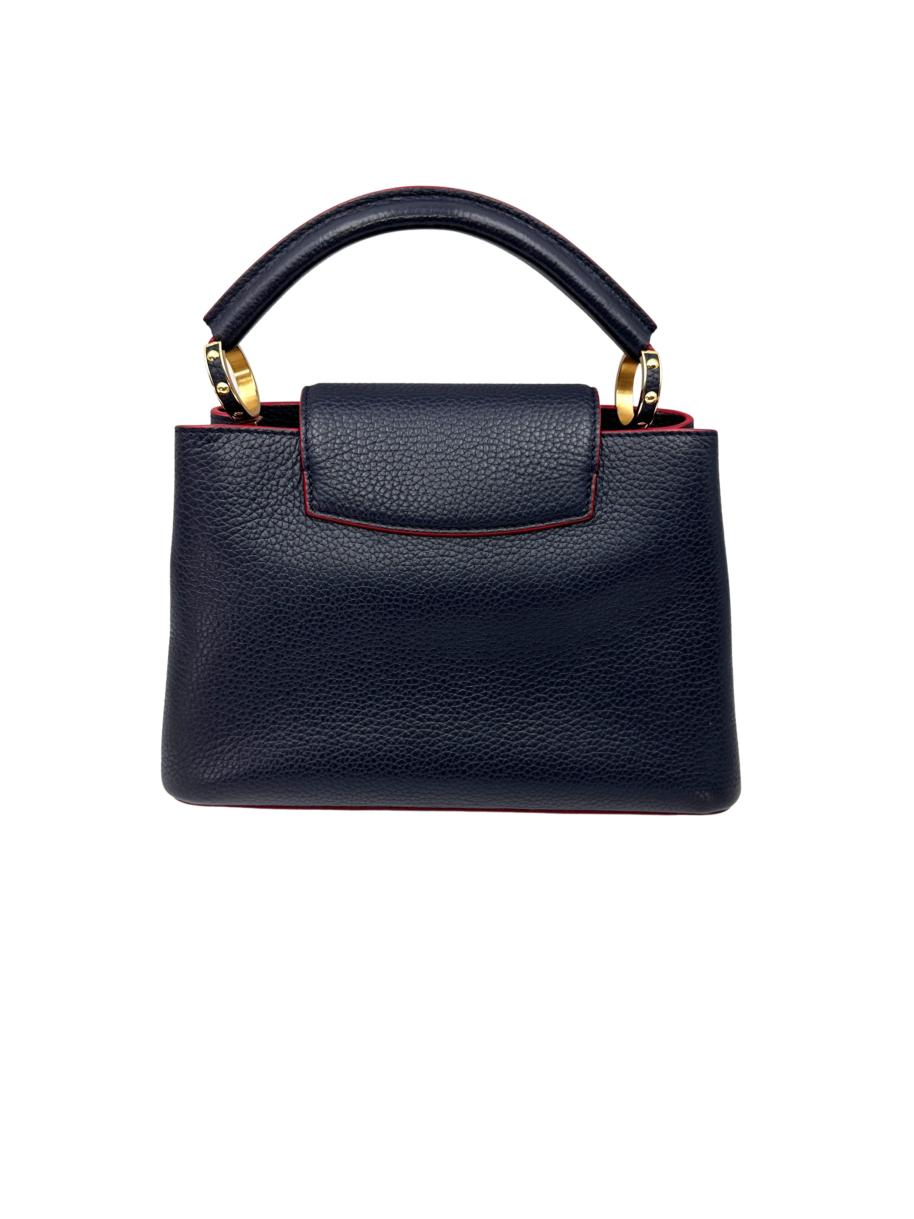 Louis Vuitton Capucines Black Taurillon Leather Handle Bag LV3339