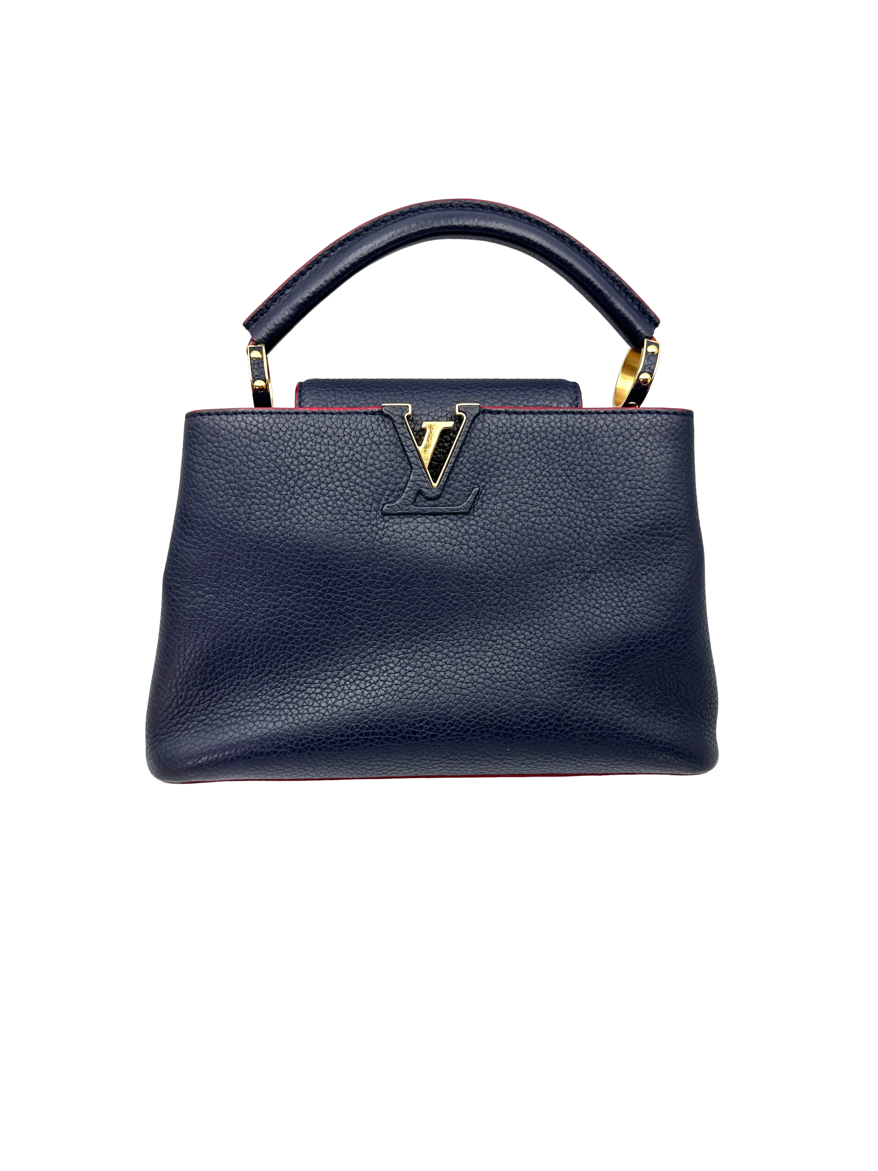 Louis Vuitton Capucines Black Taurillon Leather Handle Bag LV3339