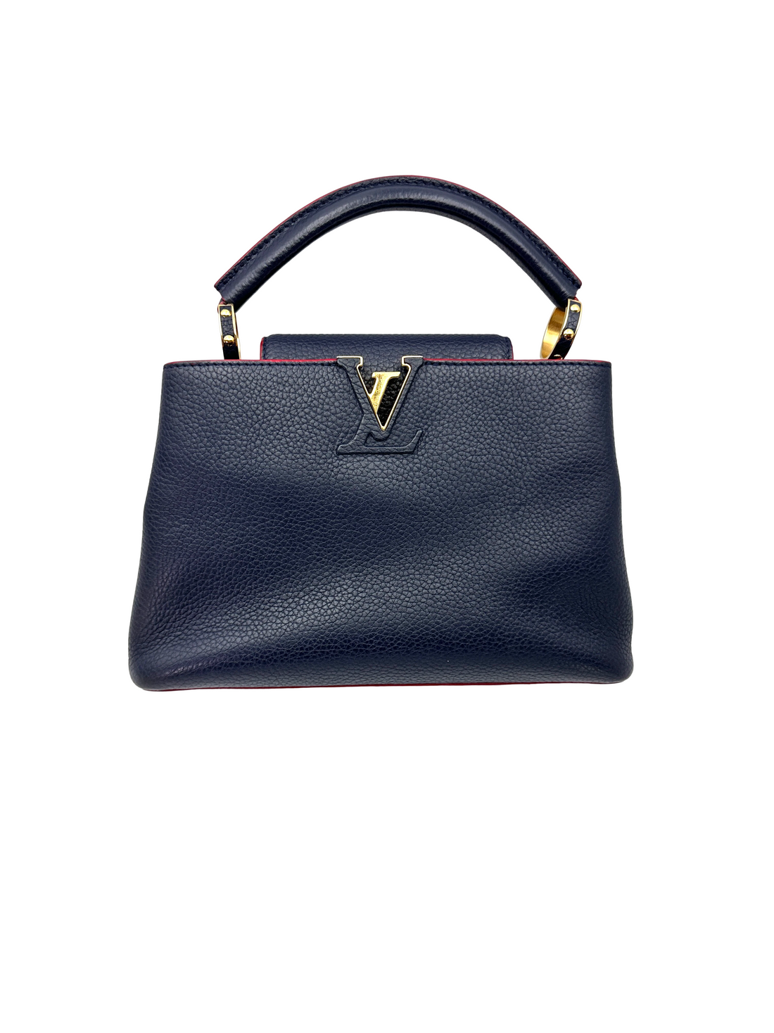 Louis Vuitton Capucines Black Taurillon Leather Handle Bag LV3339