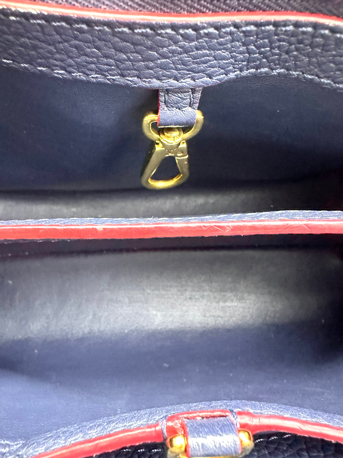 Louis Vuitton Capucines Black Taurillon Leather Handle Bag LV3339