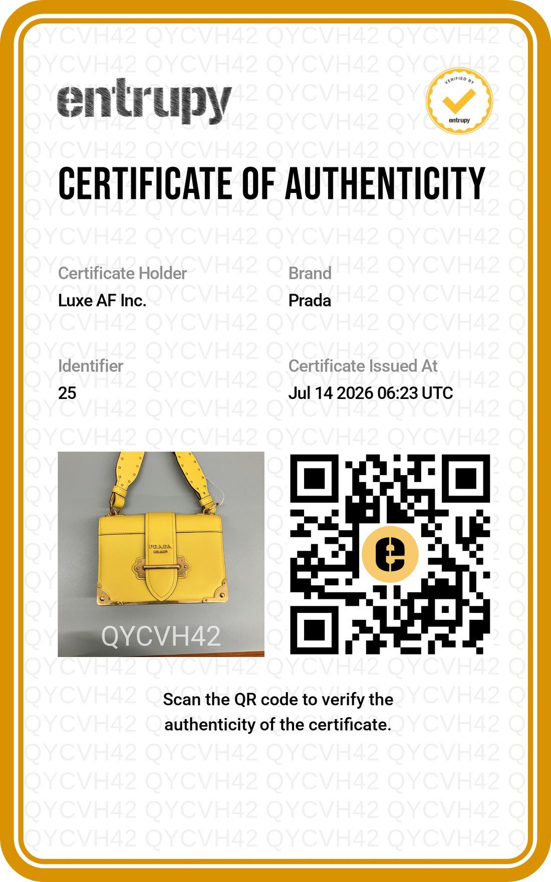 Prada Cahier Yellow Leather Shoulder Bag IRIS271