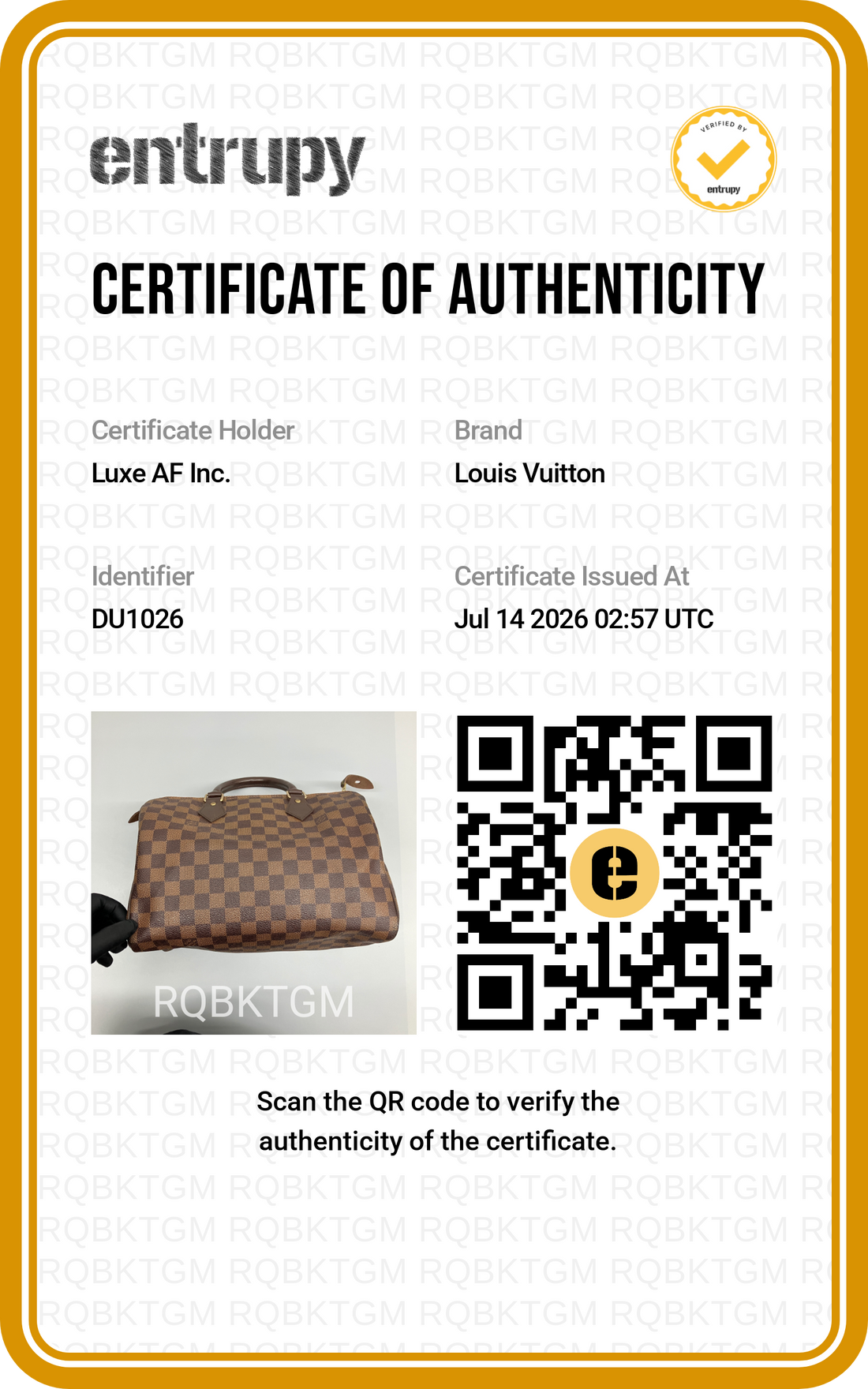 Louis Vuitton Speedy30 Damier Ebene Handle Bag LV3334