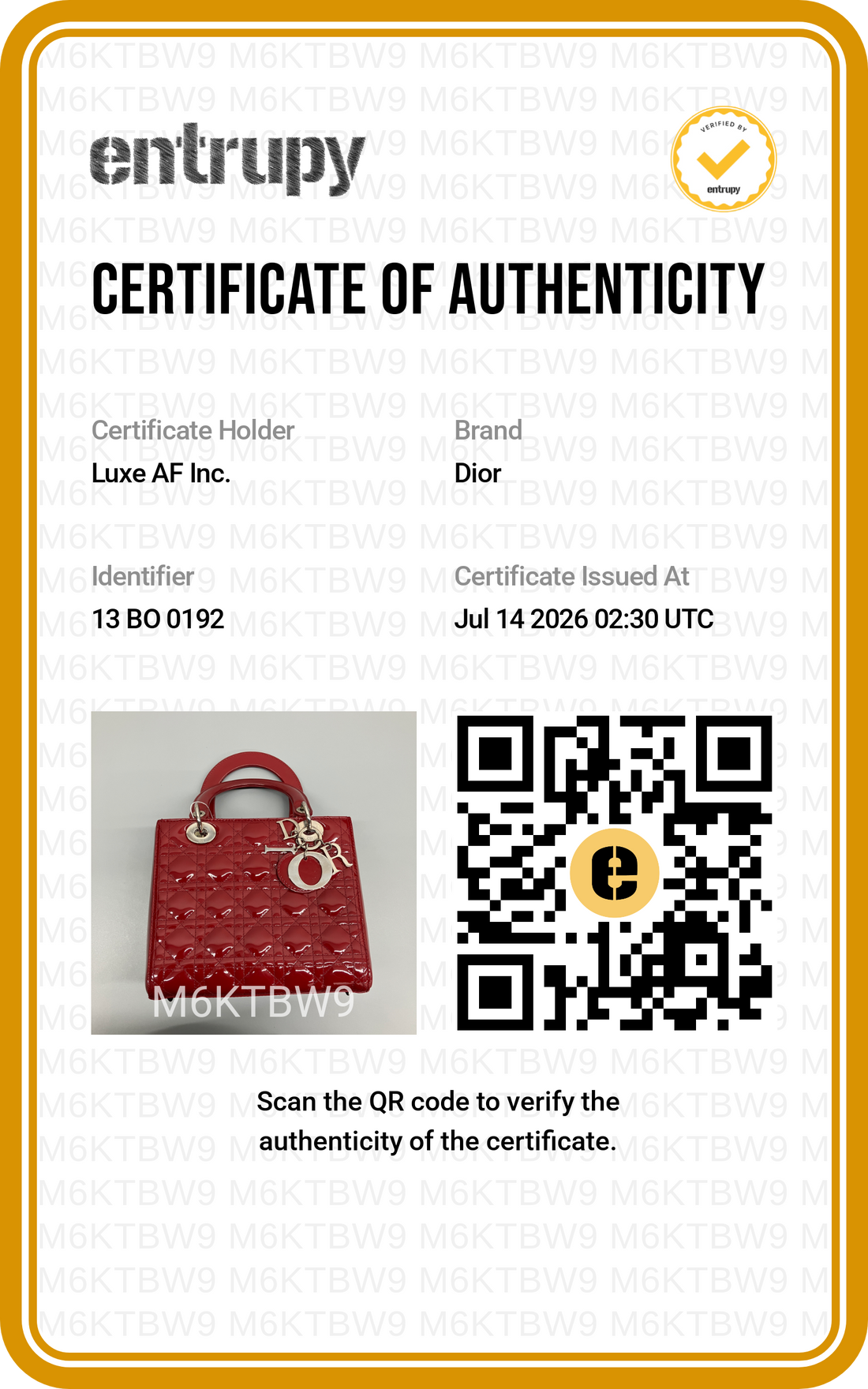 Christian Dior Lady Dior Red Cannage Leather Handle Bag DR932
