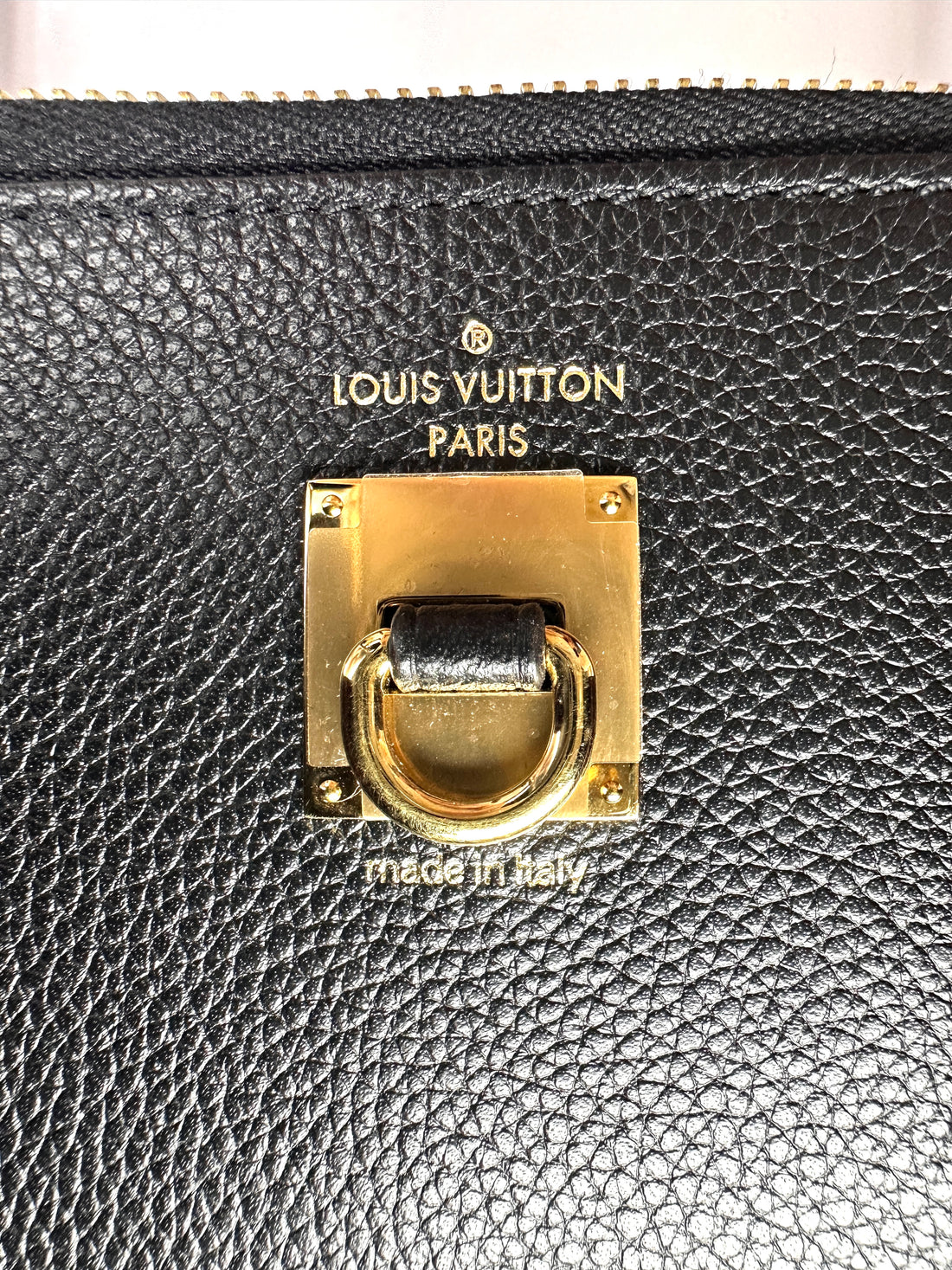 Louis Vuitton City Steamer Black/Red Taurillon Leather Handle Bag LV3342