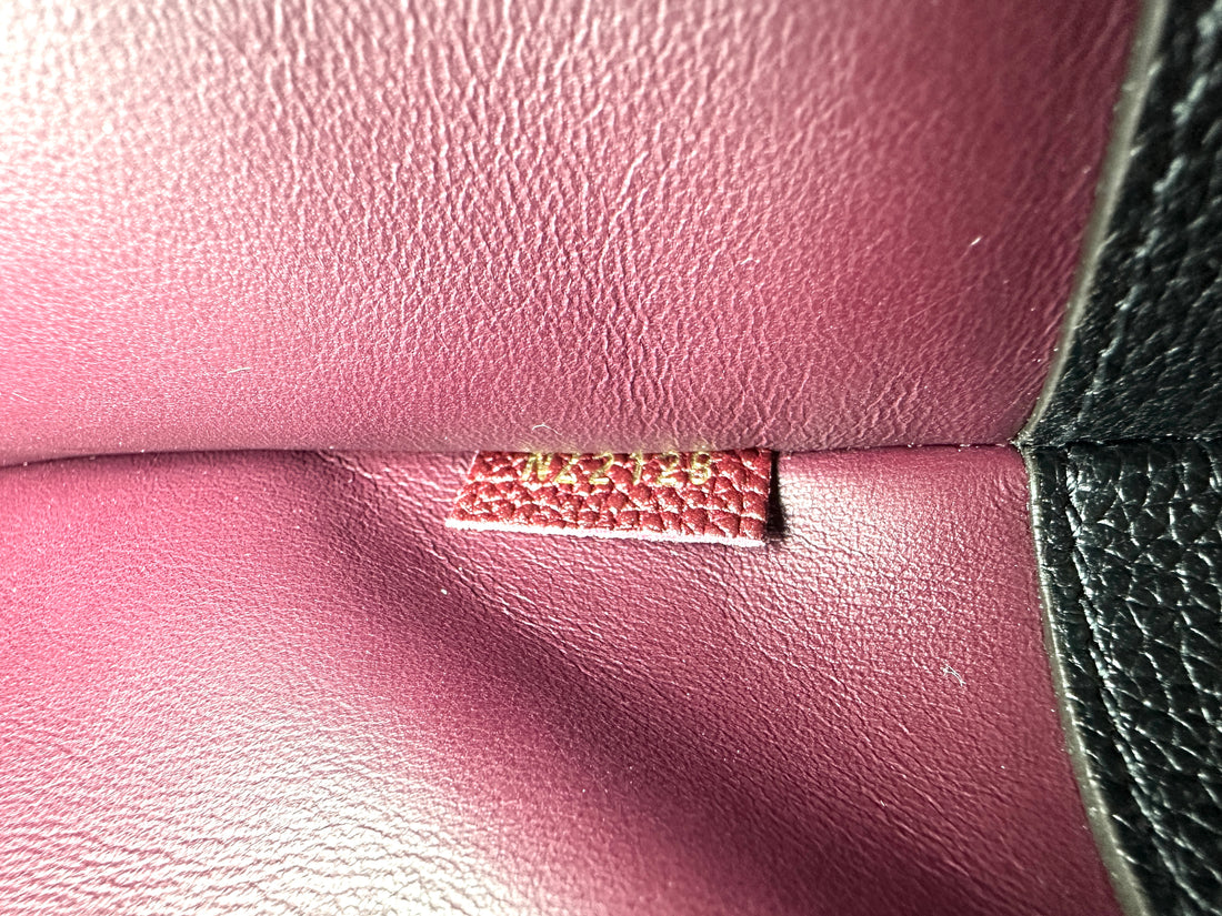 Louis Vuitton City Steamer Black/Red Taurillon Leather Handle Bag LV3342