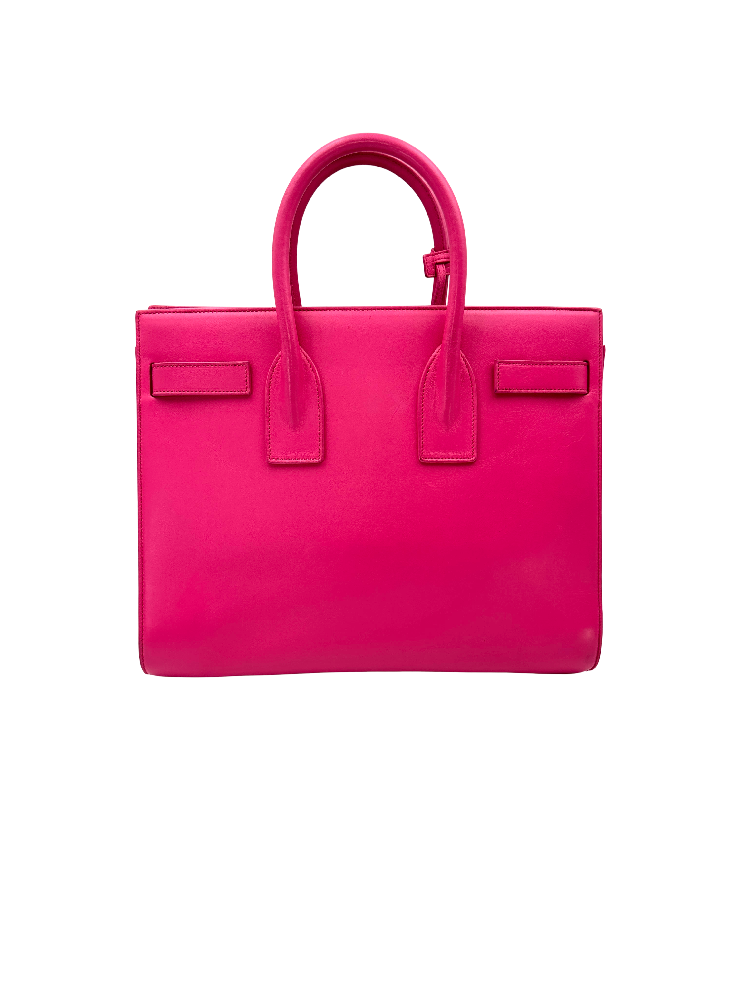 Saint Laurent Sac de Jour Pink Leather Medium Size Handle Bag SL296