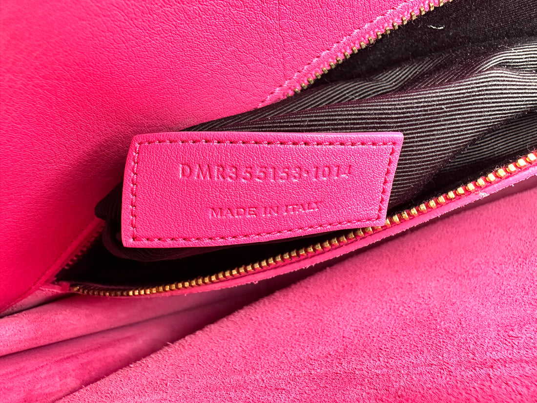 Saint Laurent Sac de Jour Pink Leather Medium Size Handle Bag SL296